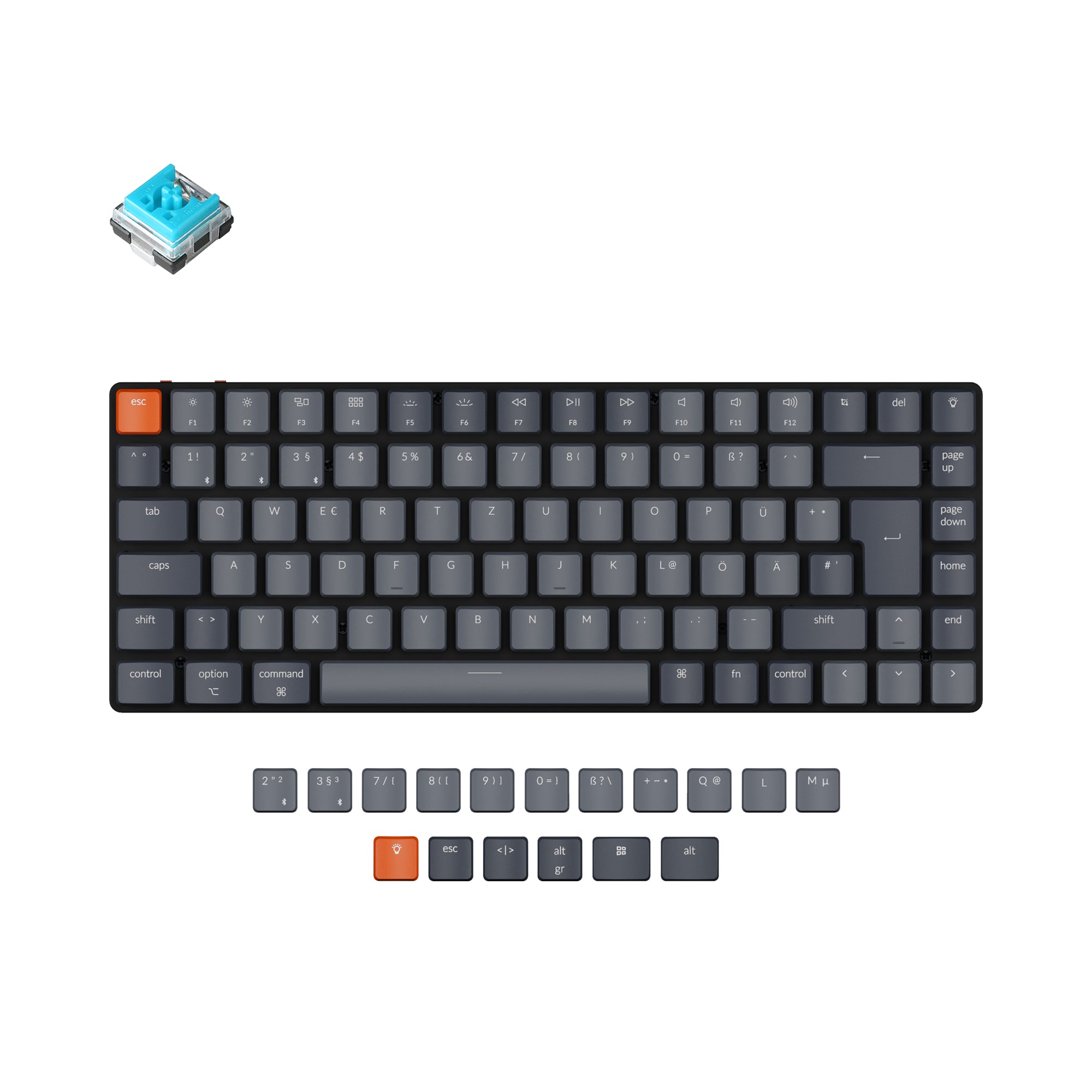 Keychron K3 Ultra-slim Wireless Mechanical Keyboard (German ISO-DE Layout) - Version 2 - Image 2