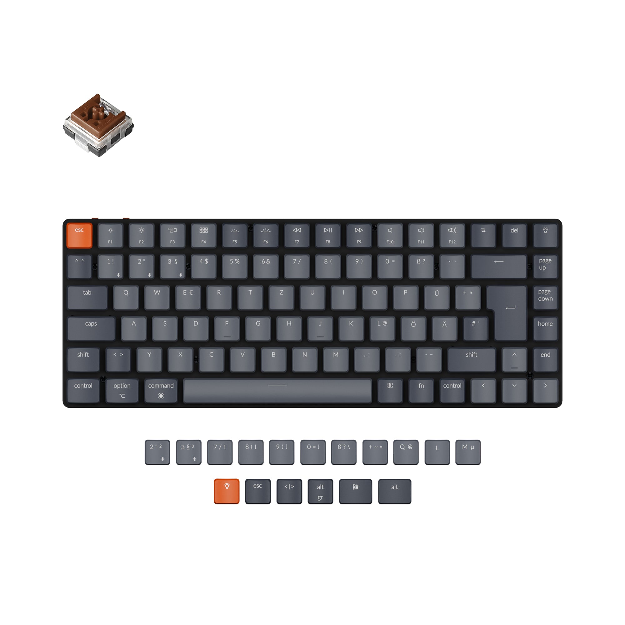 Keychron K3 Ultra-slim Wireless Mechanical Keyboard (German ISO-DE Layout) - Version 2 - Image 3