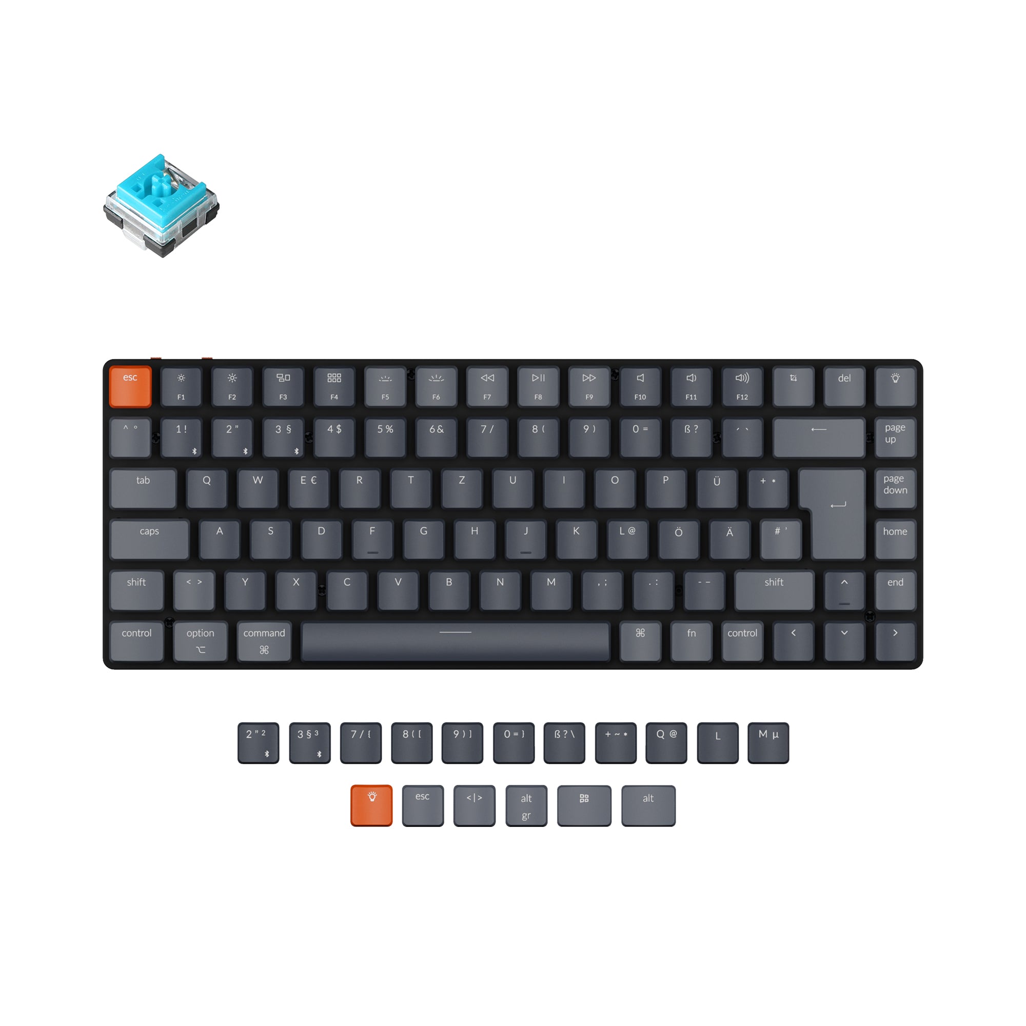 Keychron K3 Ultra-slim Wireless Mechanical Keyboard (German ISO-DE Layout) - Version 2 - Image 5