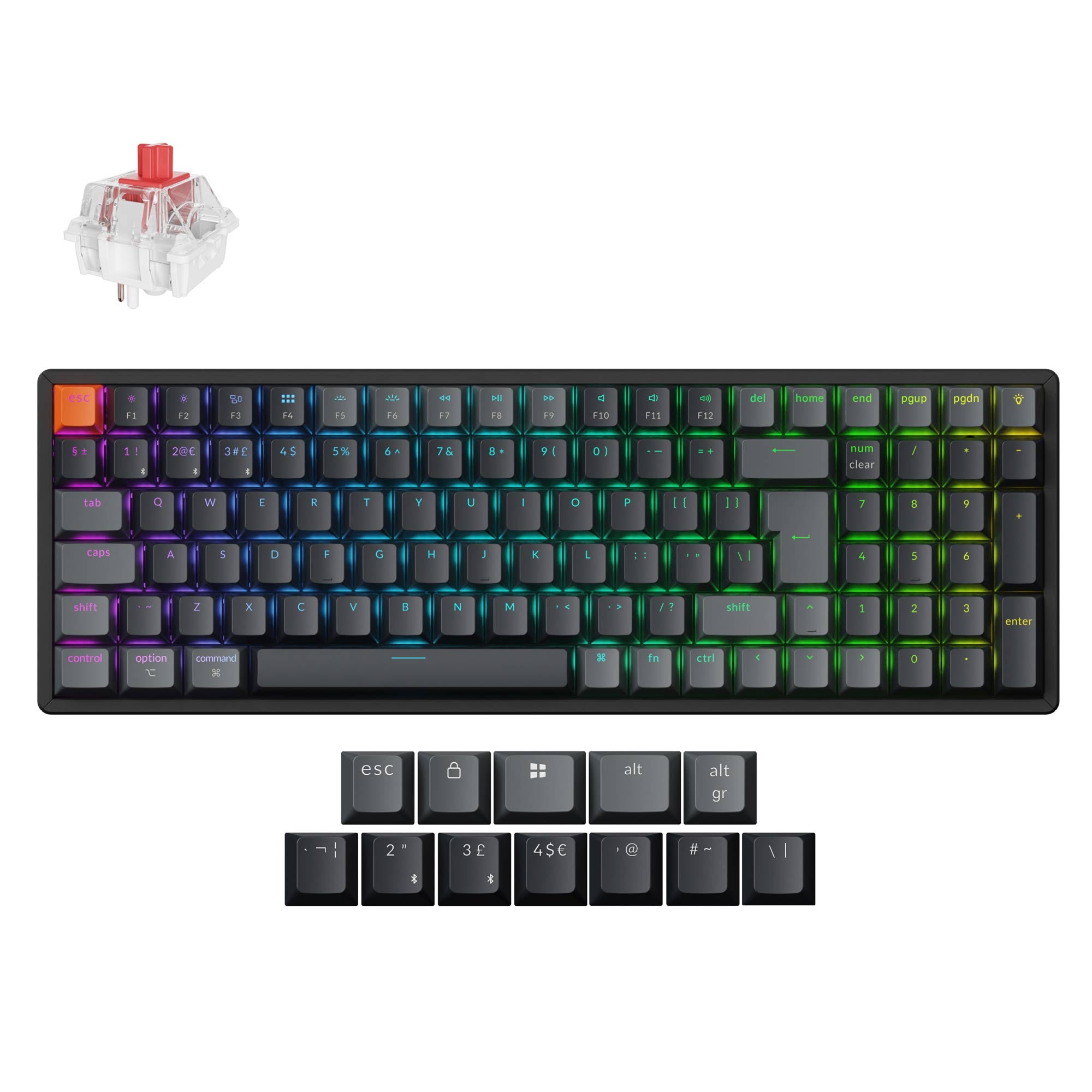 Keychron K4 QMK Wireless Mechanical Keyboard (ISO Layout) - Version 3