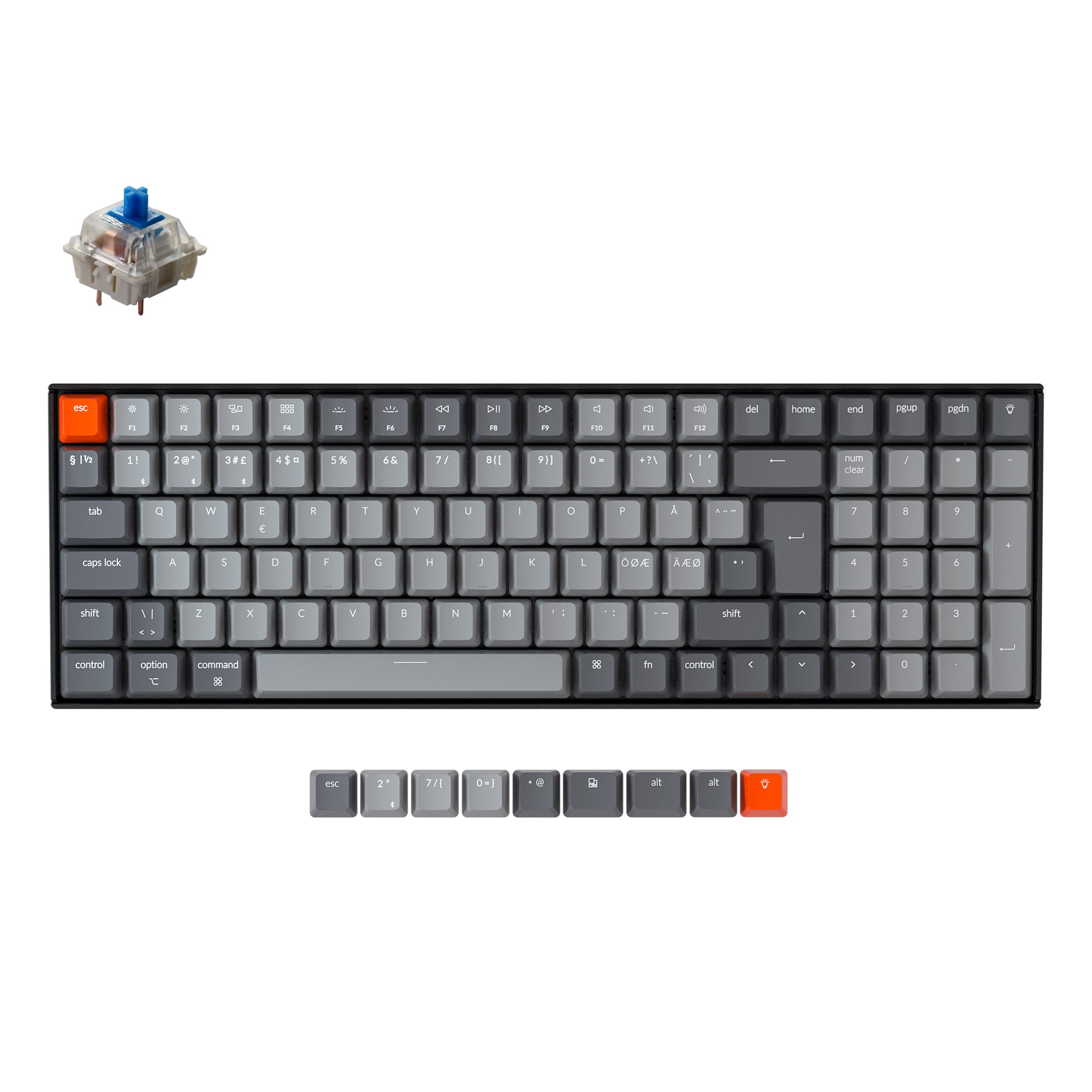 Keychron K4 Wireless Mechanical Keyboard (Nordic ISO Layout) - Version 2 - Image 2