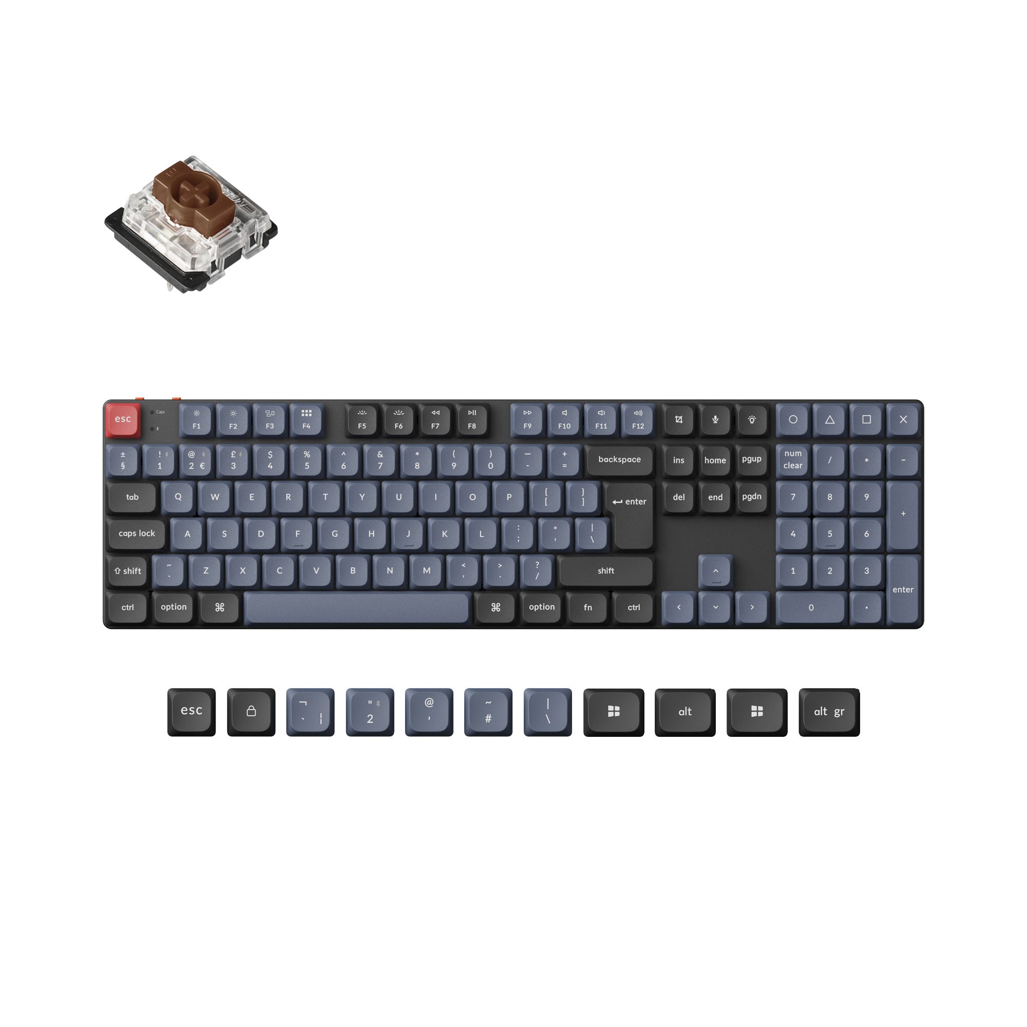 Keychron K5 Pro QMK/VIA Wireless Custom Mechanical Keyboard ISO Layout Collection - Image 14
