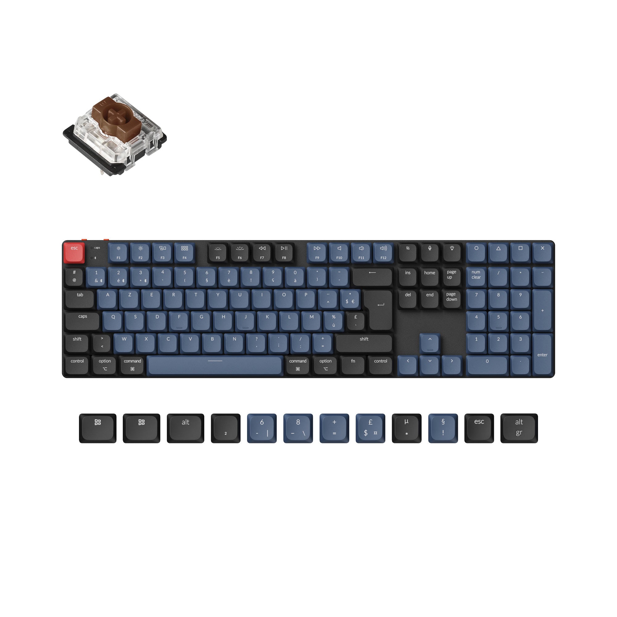 Keychron K5 Pro QMK/VIA Wireless Custom Mechanical Keyboard ISO Layout Collection - Image 10