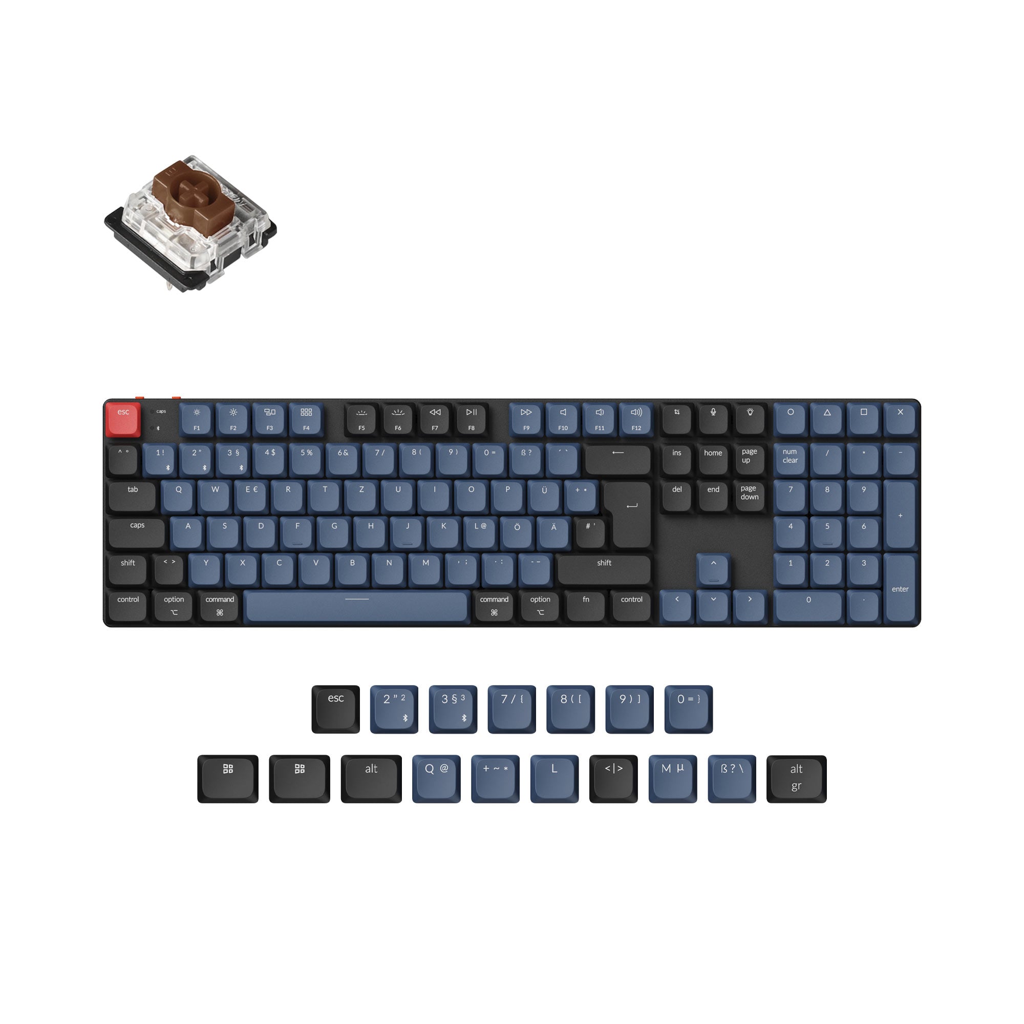 Keychron K5 Pro QMK/VIA Wireless Custom Mechanical Keyboard ISO Layout Collection - Image 4