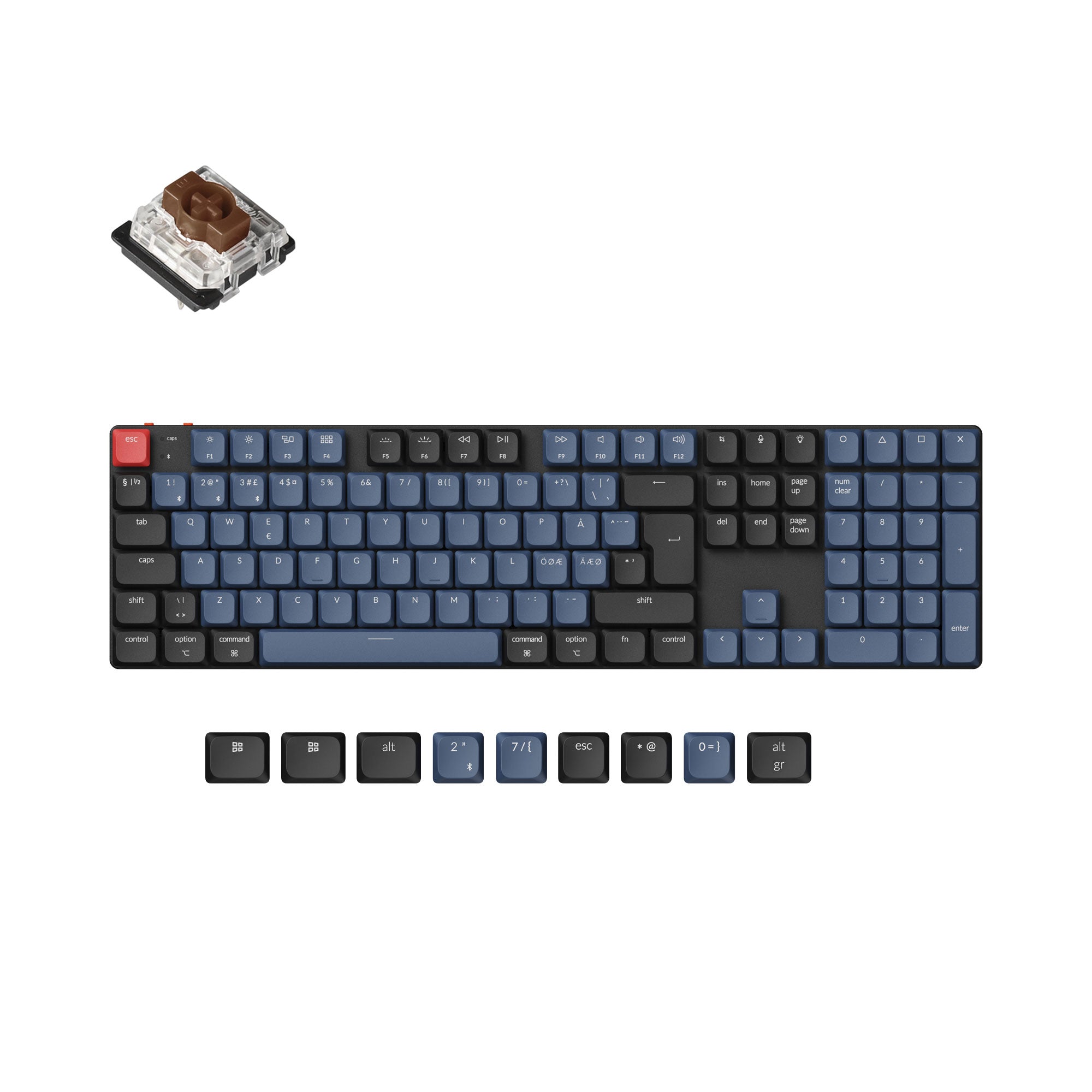 Keychron K5 Pro QMK/VIA Wireless Custom Mechanical Keyboard ISO Layout Collection - Image 8