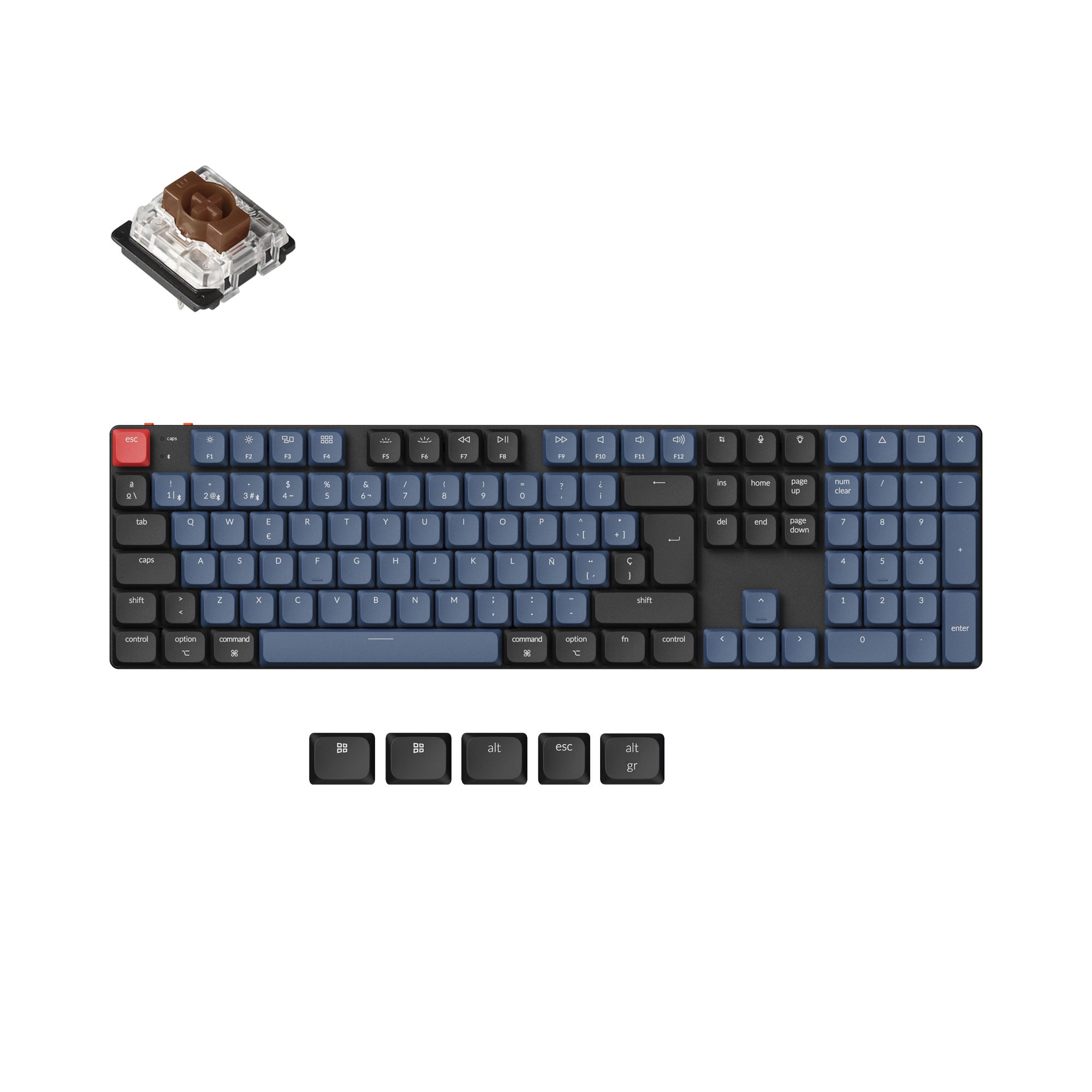 Keychron K5 Pro QMK/VIA Wireless Custom Mechanical Keyboard ISO Layout Collection - Image 12