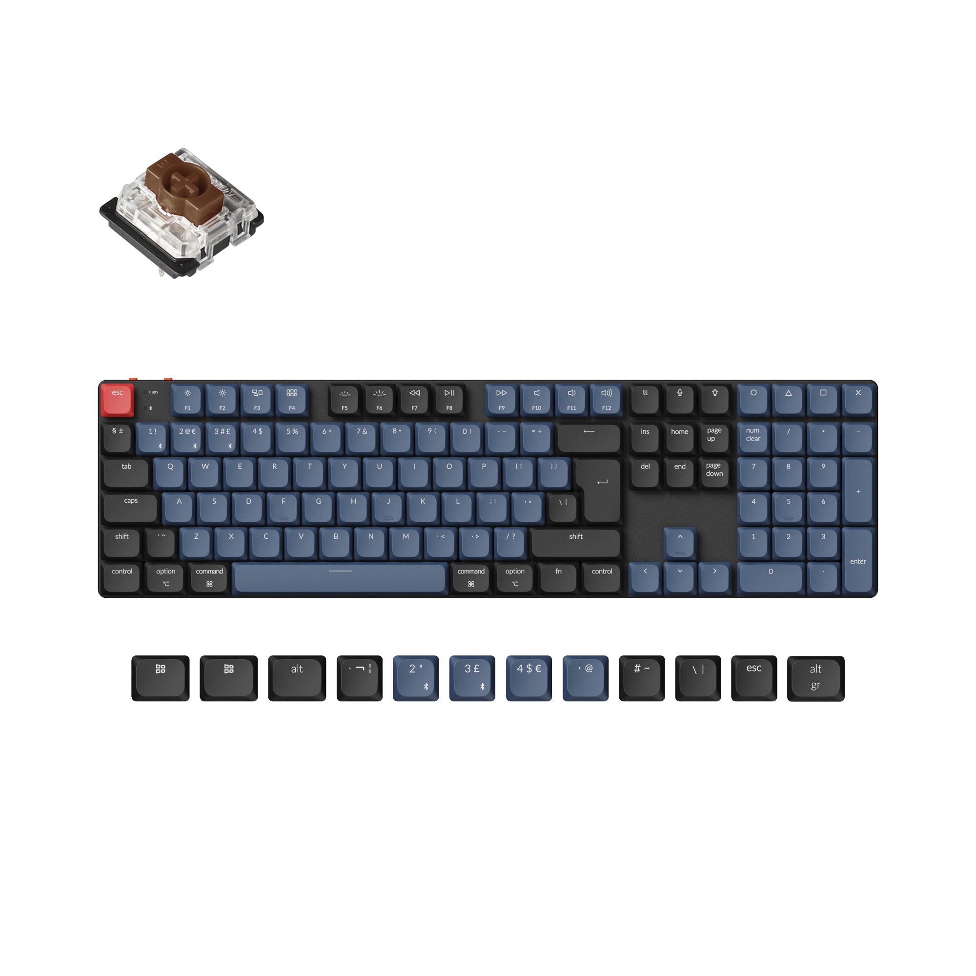 Keychron K5 Pro QMK/VIA Wireless Custom Mechanical Keyboard ISO Layout Collection - Image 2