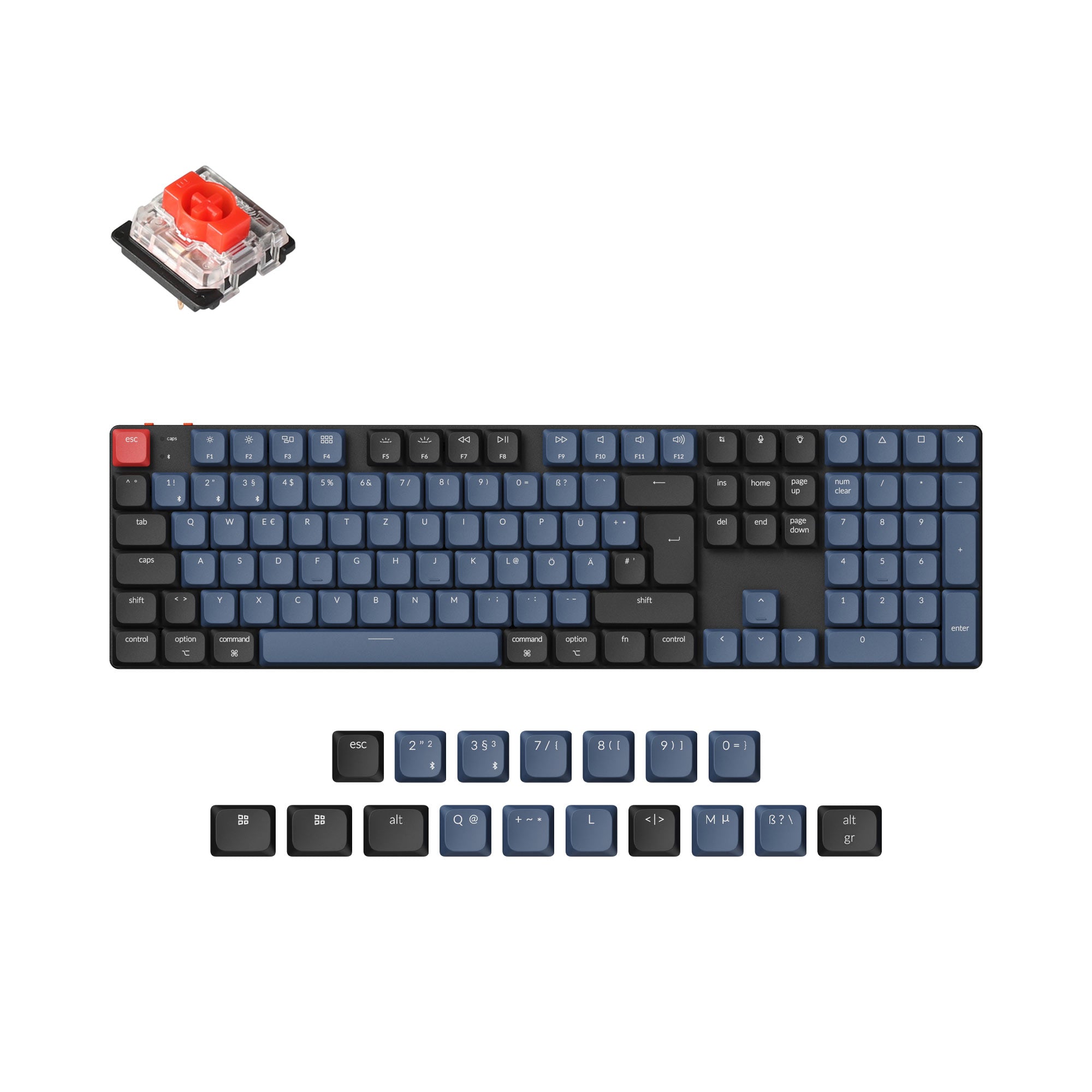 Keychron K5 Pro QMK/VIA Wireless Custom Mechanical Keyboard ISO Layout Collection - Image 3