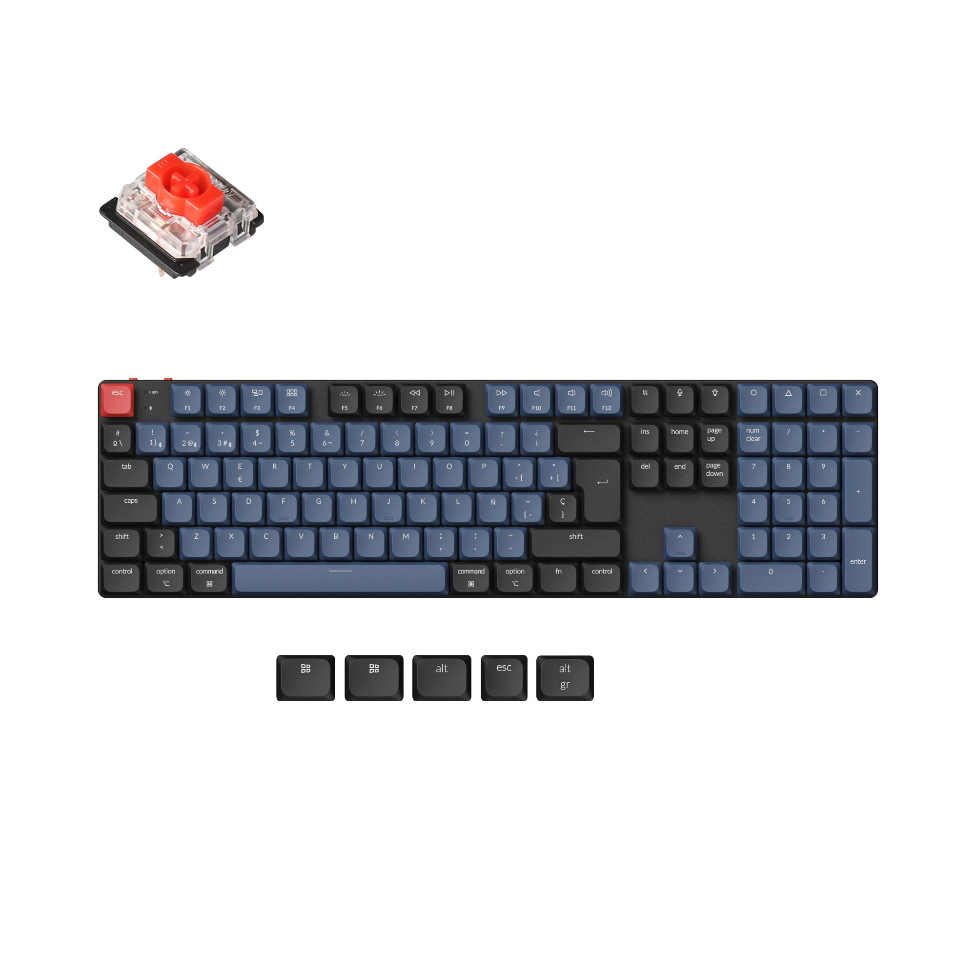 Keychron K5 Pro QMK/VIA Wireless Custom Mechanical Keyboard ISO Layout Collection - Image 11