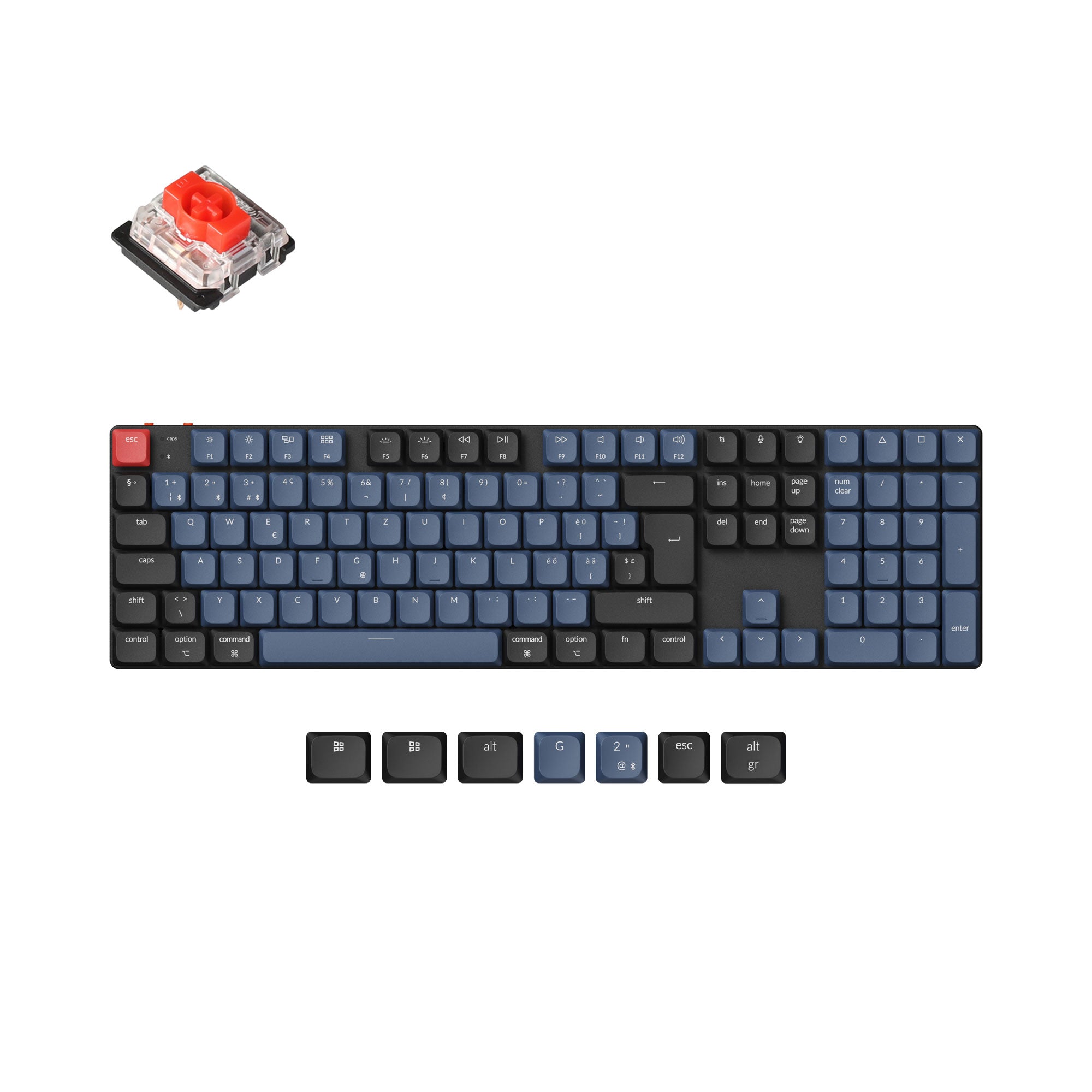 Keychron K5 Pro QMK/VIA Wireless Custom Mechanical Keyboard ISO Layout Collection - Image 5