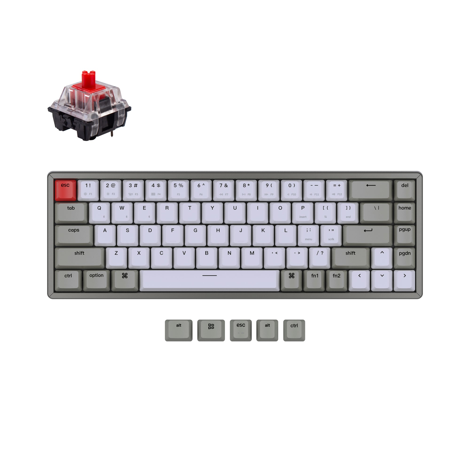 Keychron K6 Non-Backlight Wireless Mechanical Keyboard - Image 4