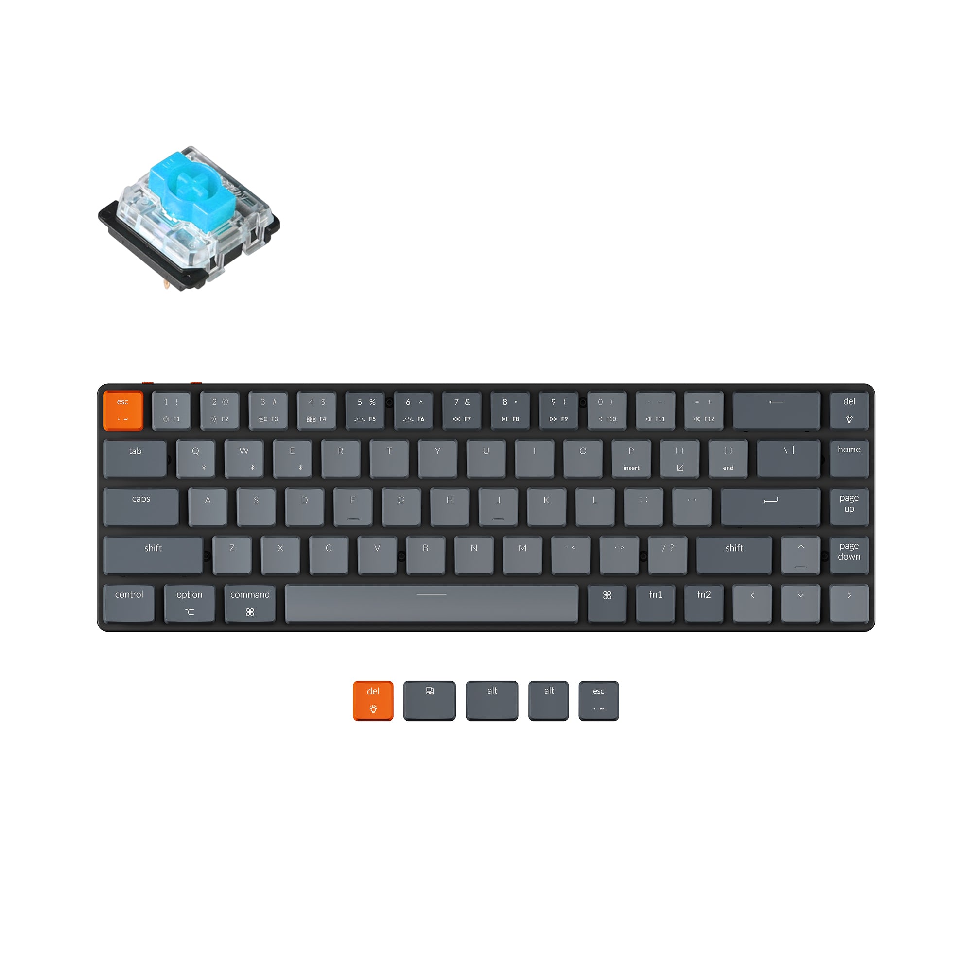 Keychron K7 Ultra-slim Wireless Mechanical Keyboard - Image 10