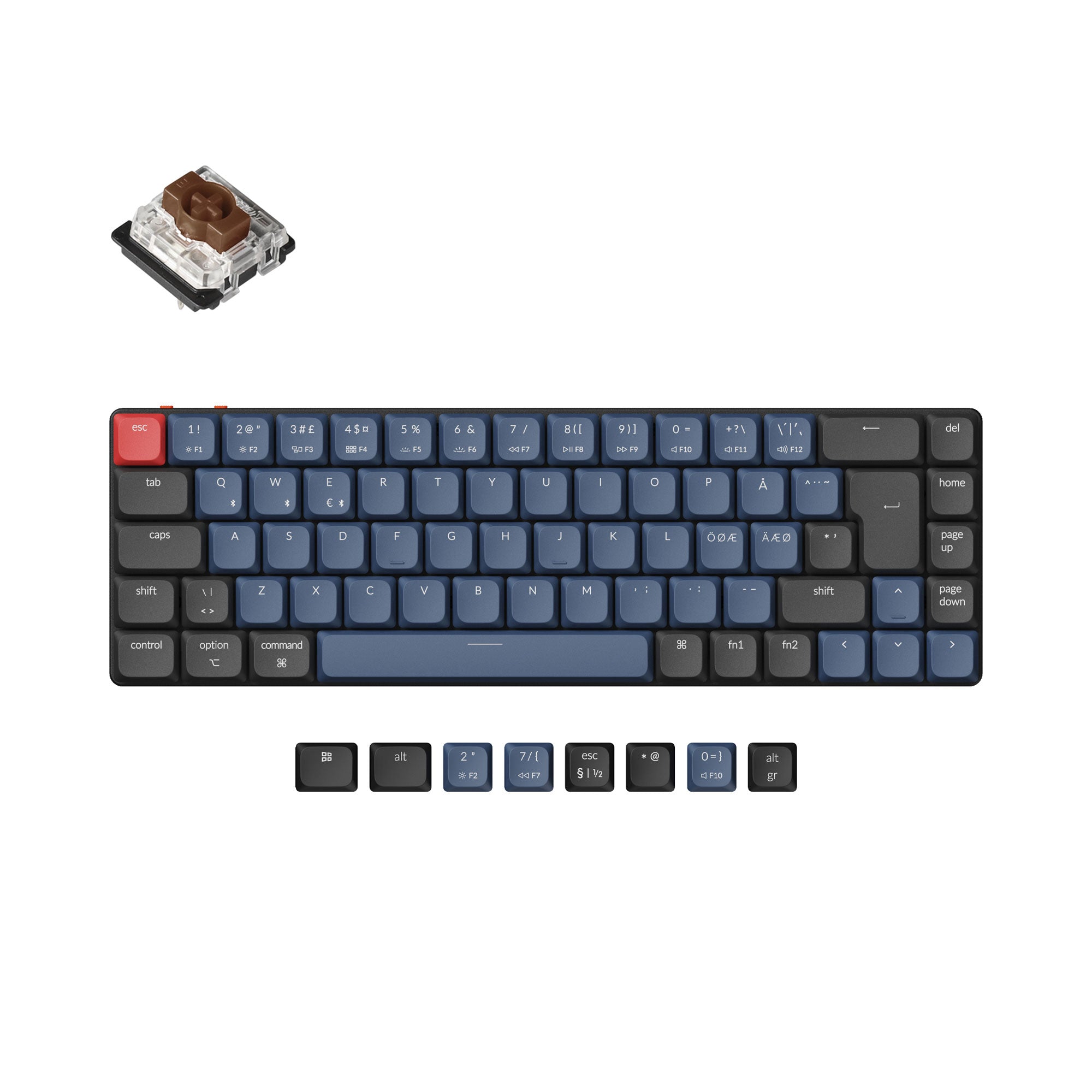 Keychron K7 Pro QMK/VIA Wireless Custom Mechanical Keyboard ISO Layout Collection - Image 4