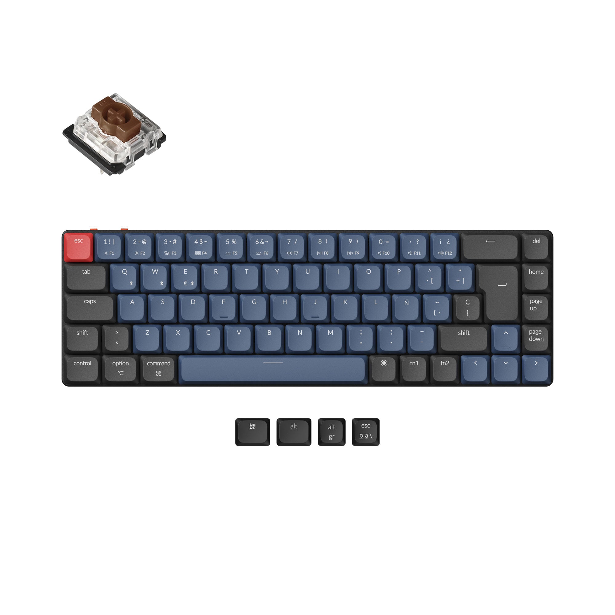 Keychron K7 Pro QMK/VIA Wireless Custom Mechanical Keyboard ISO Layout Collection - Image 12