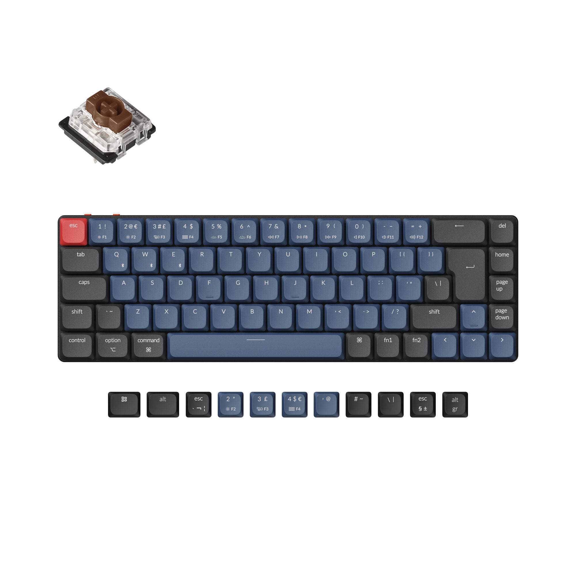 Keychron K7 Pro QMK/VIA Wireless Custom Mechanical Keyboard ISO Layout Collection - Image 2