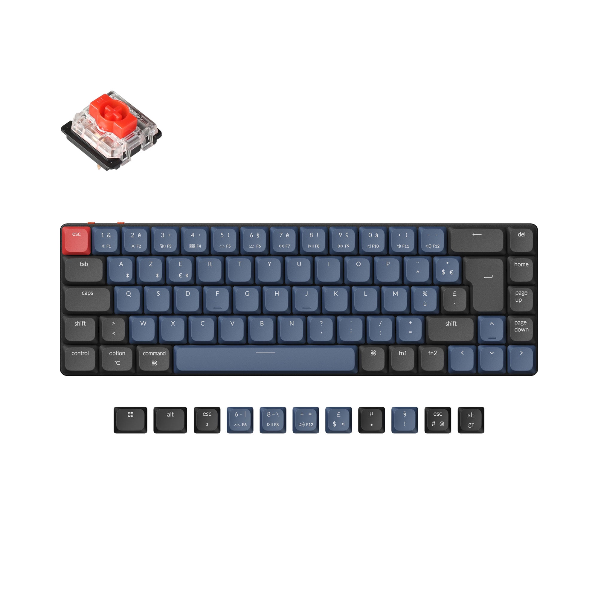 Keychron K7 Pro QMK/VIA Wireless Custom Mechanical Keyboard ISO Layout Collection - Image 5