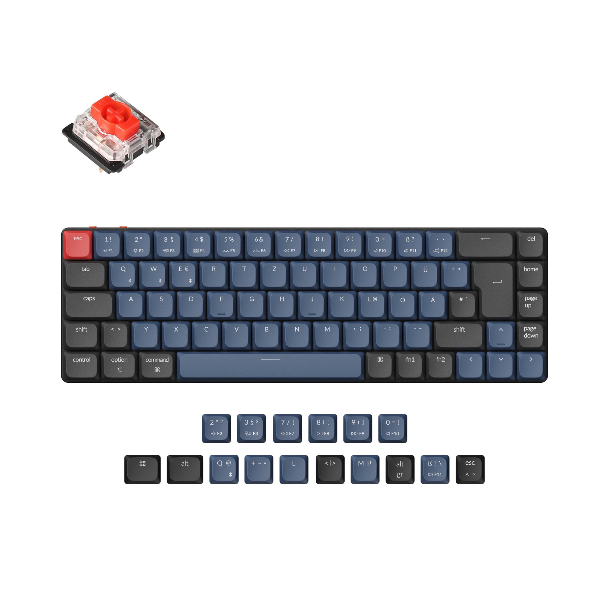 Keychron K7 Pro QMK/VIA Wireless Custom Mechanical Keyboard ISO Layout Collection - Image 7