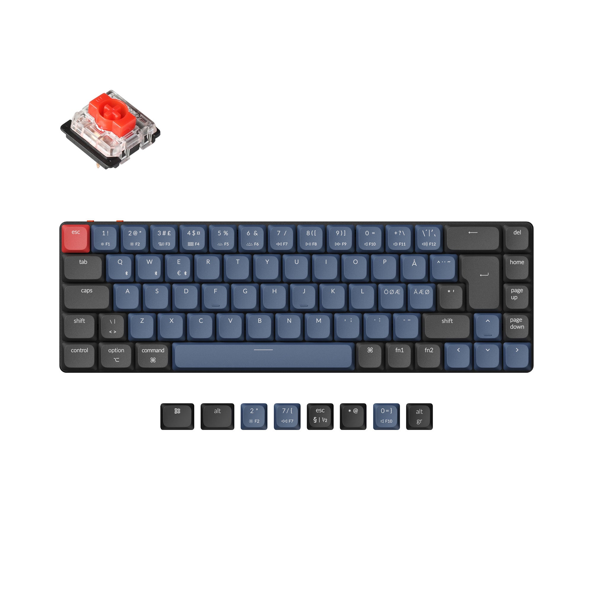 Keychron K7 Pro QMK/VIA Wireless Custom Mechanical Keyboard ISO Layout Collection - Image 3