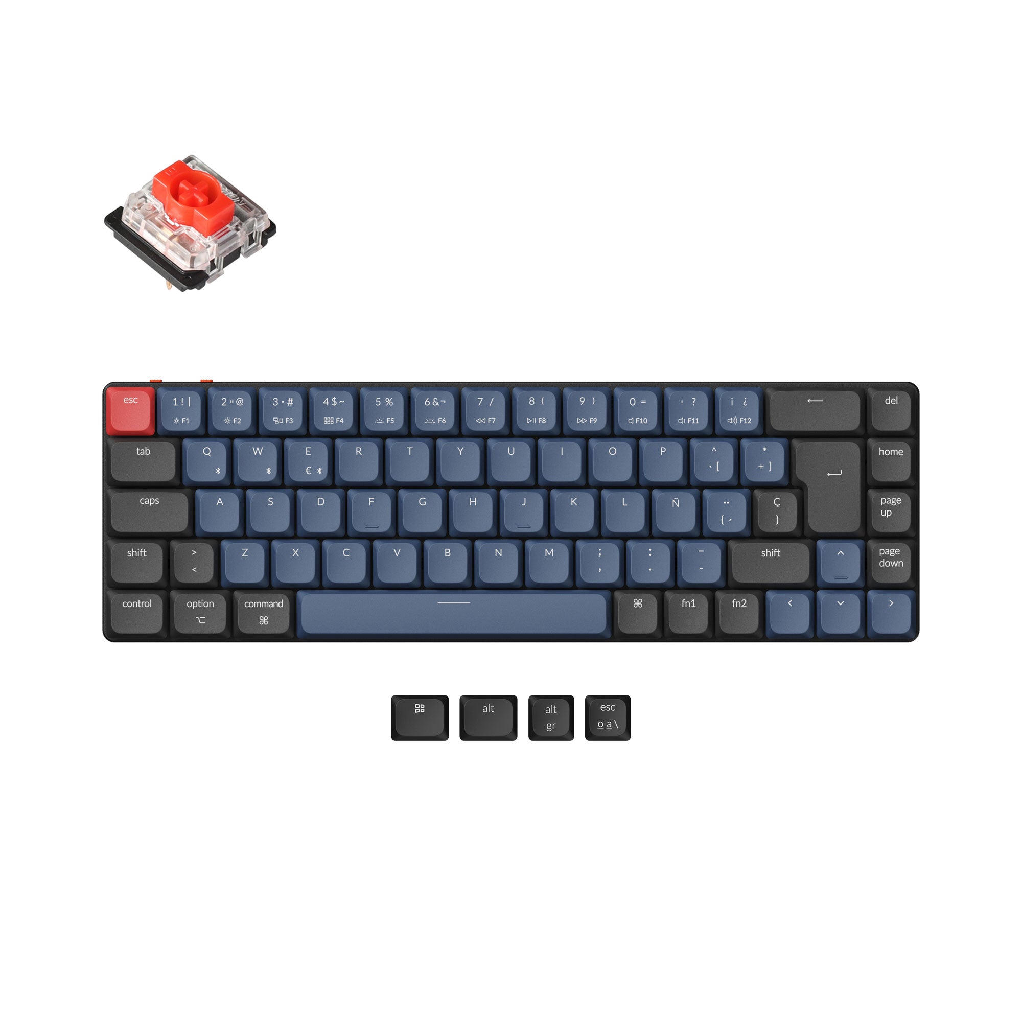 Keychron K7 Pro QMK/VIA Wireless Custom Mechanical Keyboard ISO Layout Collection - Image 11