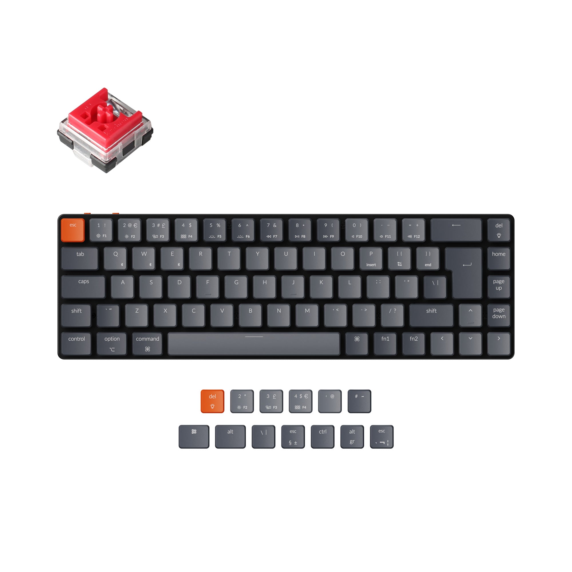 Keychron K7 Ultra-slim Wireless Mechanical Keyboard (UK ISO Layout) - Image 7