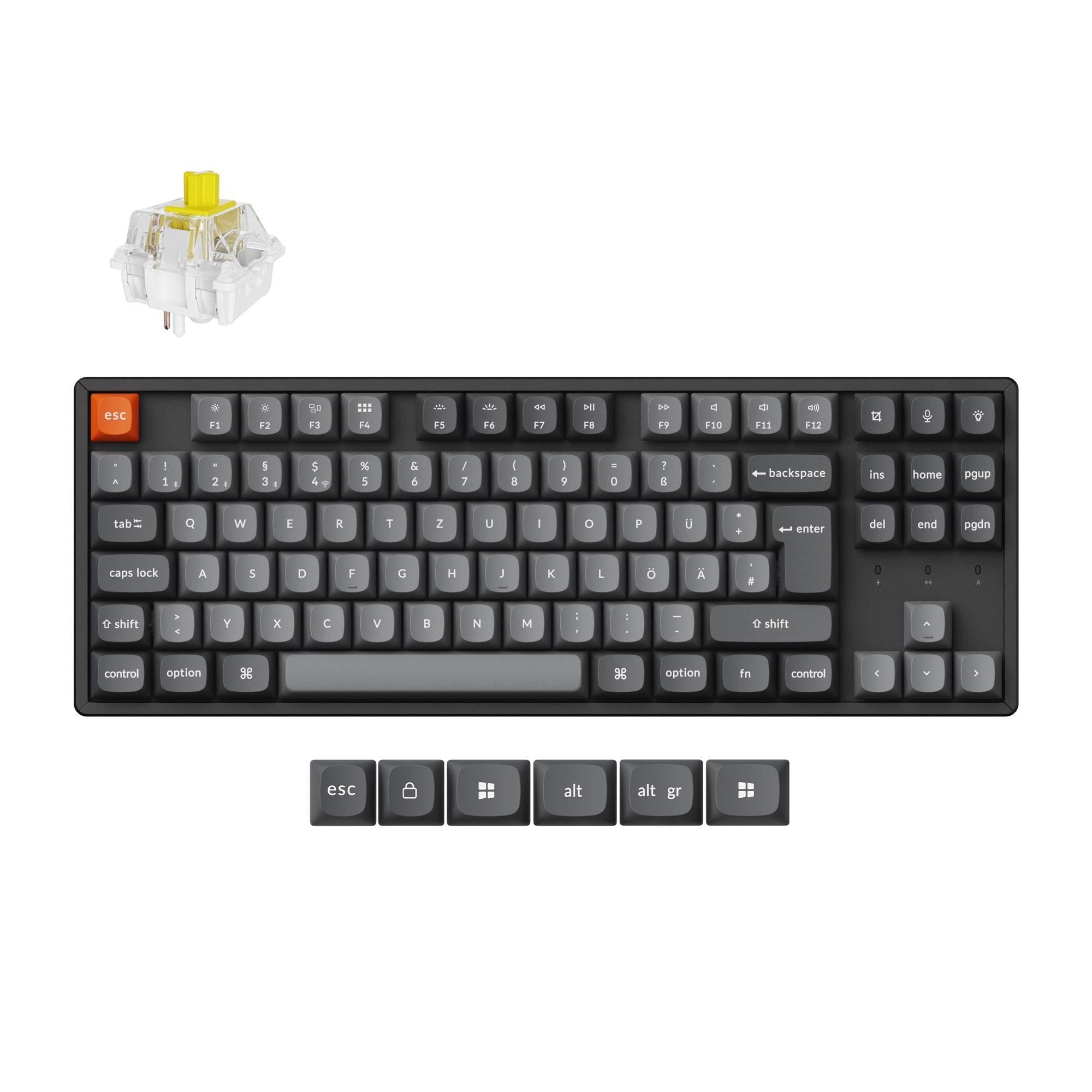 Keychron K8 Max QMK Wireless Mechanical Keyboard ISO Layout Collection - Image 6