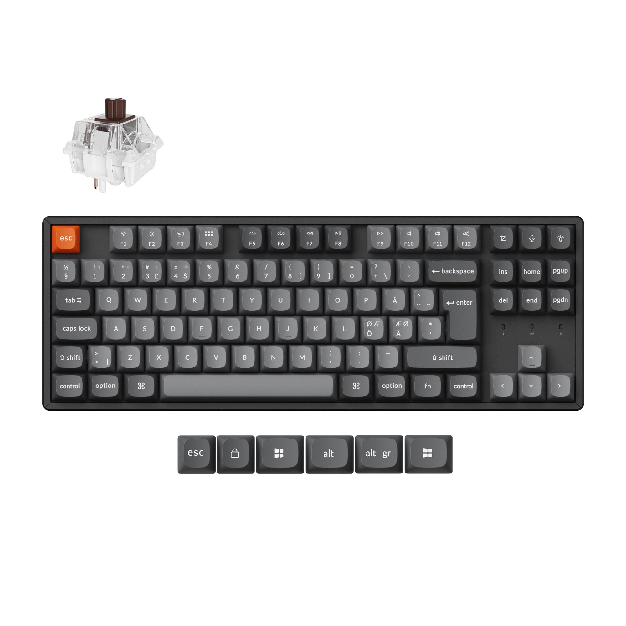 Keychron K8 Max QMK Wireless Mechanical Keyboard ISO Layout Collection - Image 2