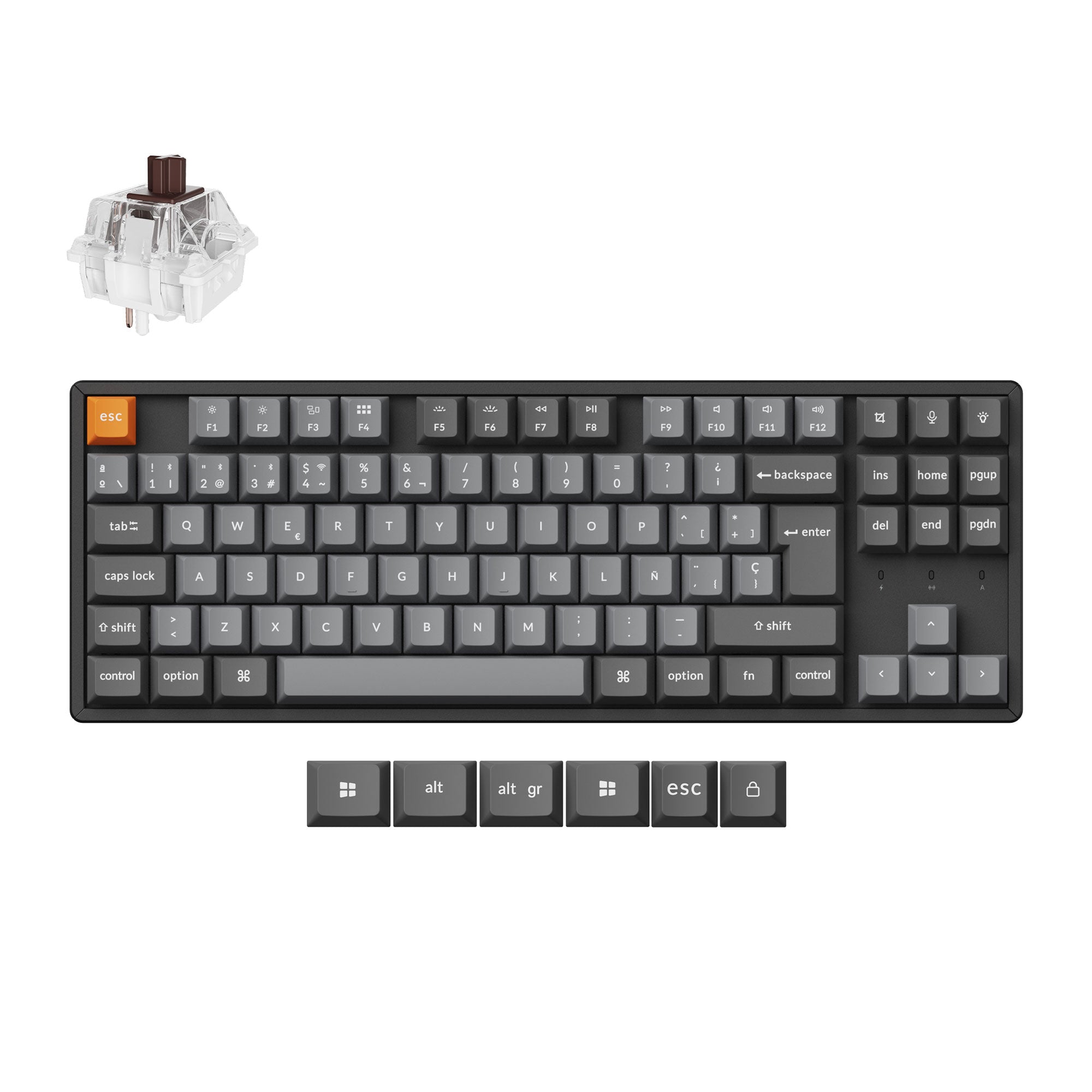 Keychron K8 Max QMK Wireless Mechanical Keyboard ISO Layout Collection - Image 14