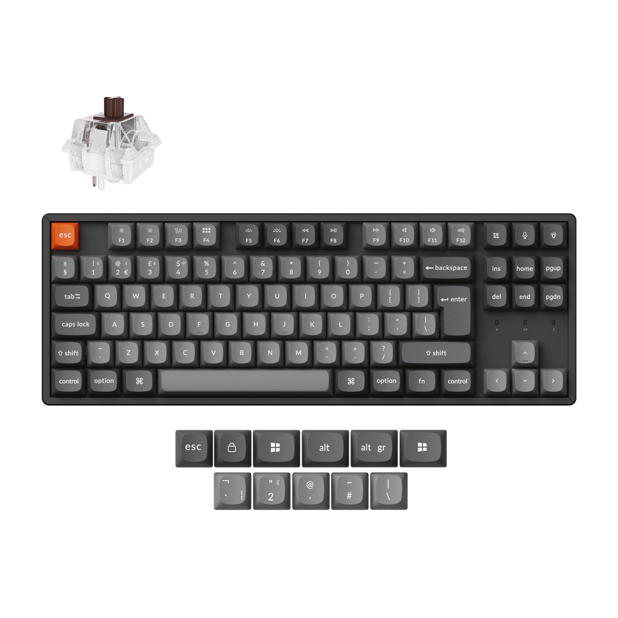 Keychron K8 Max QMK Wireless Mechanical Keyboard ISO Layout Collection - Image 8