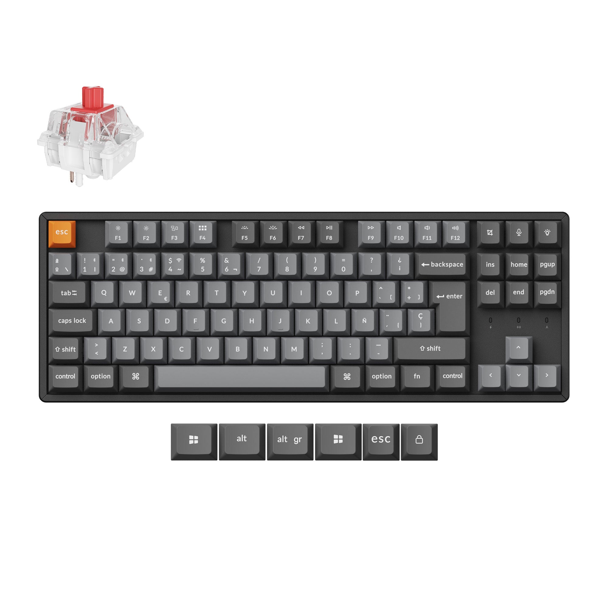 Keychron K8 Max QMK Wireless Mechanical Keyboard ISO Layout Collection - Image 13