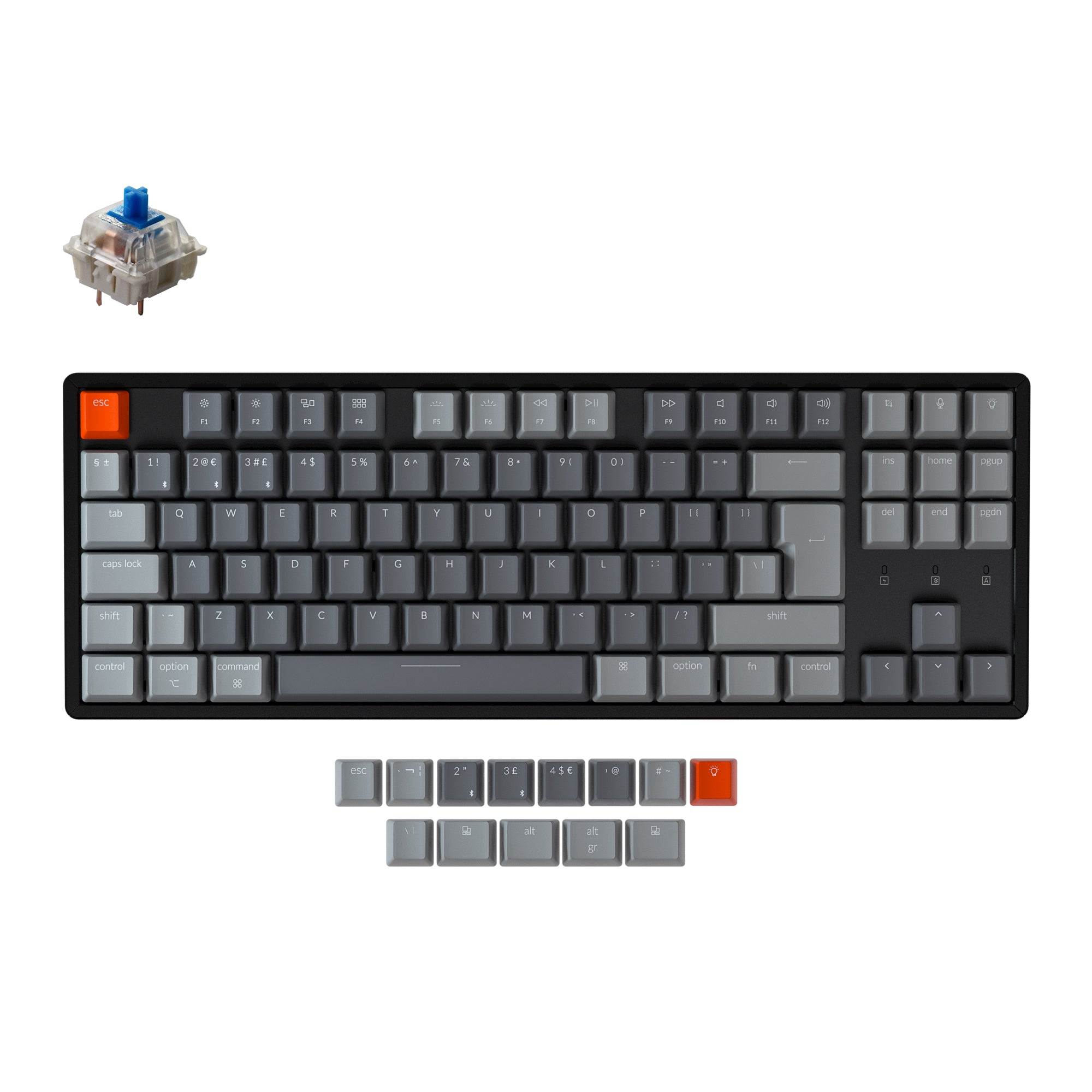 Keychron K8 Wireless Mechanical Keyboard (UK ISO Layout) - Image 5