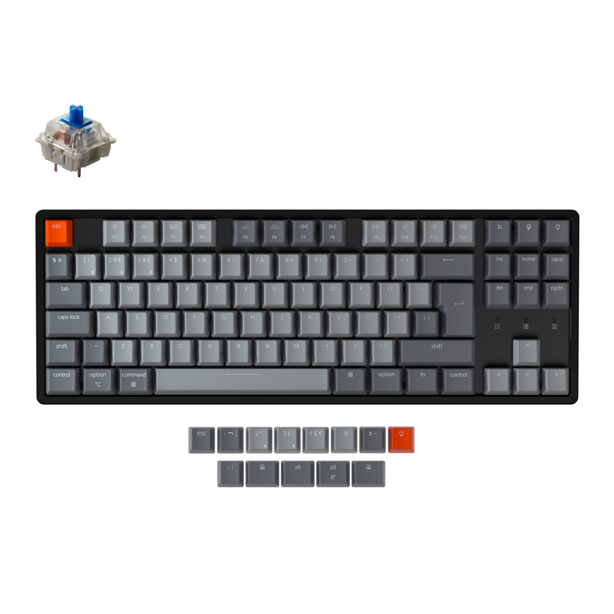 Keychron K8 Wireless Mechanical Keyboard (UK ISO Layout) - Image 2