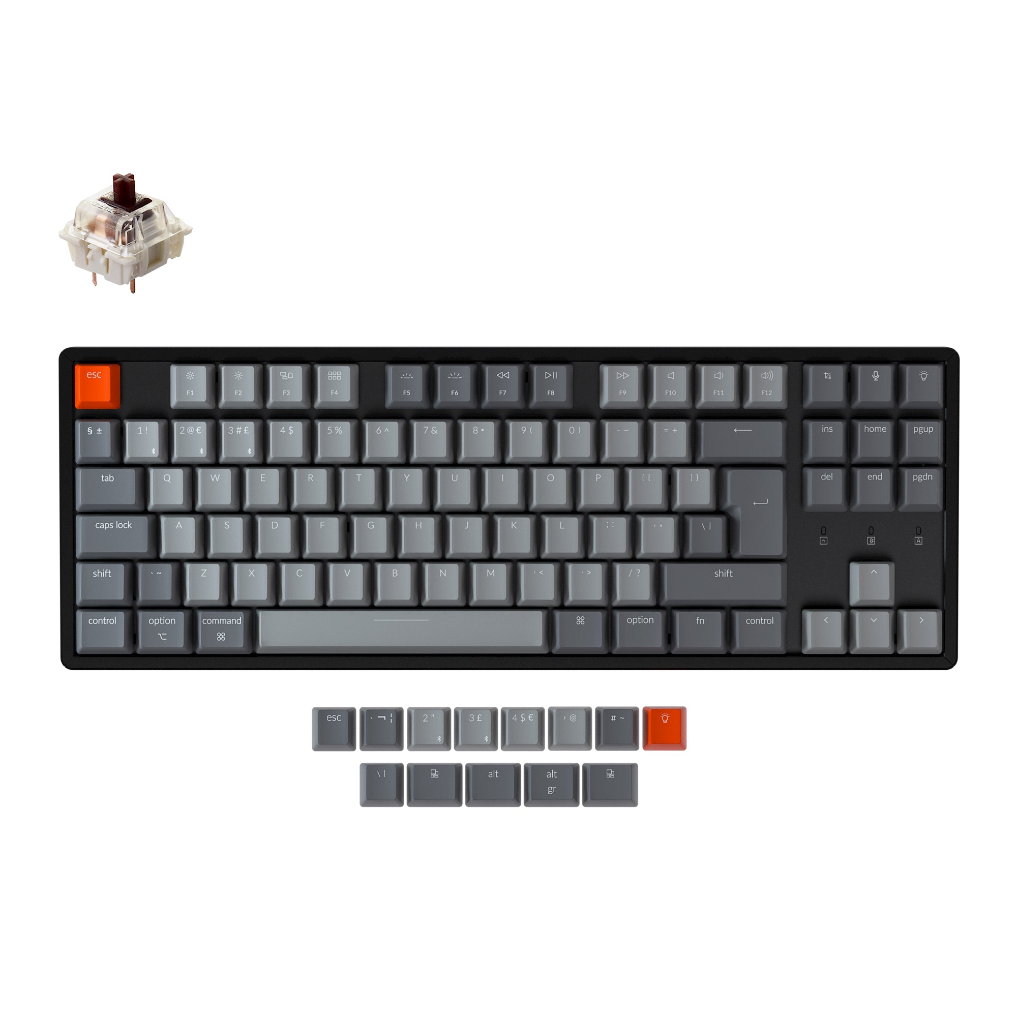 Keychron K8 Wireless Mechanical Keyboard (UK ISO Layout) - Image 3