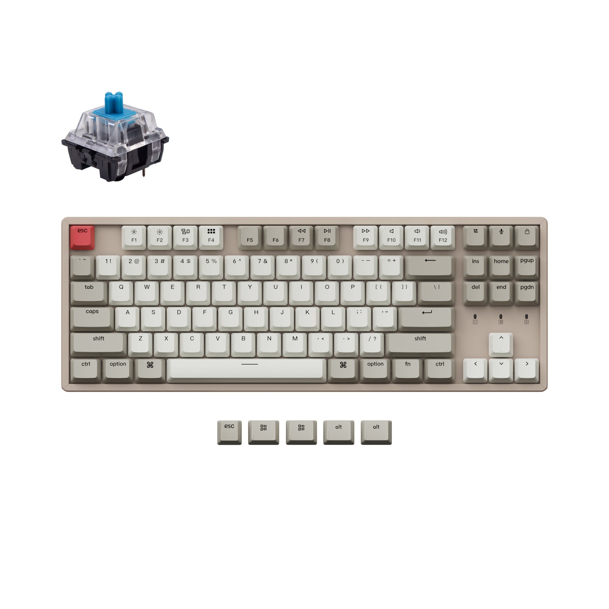 Keychron K8 Non-Backlight Wireless Mechanical Keyboard - Image 5