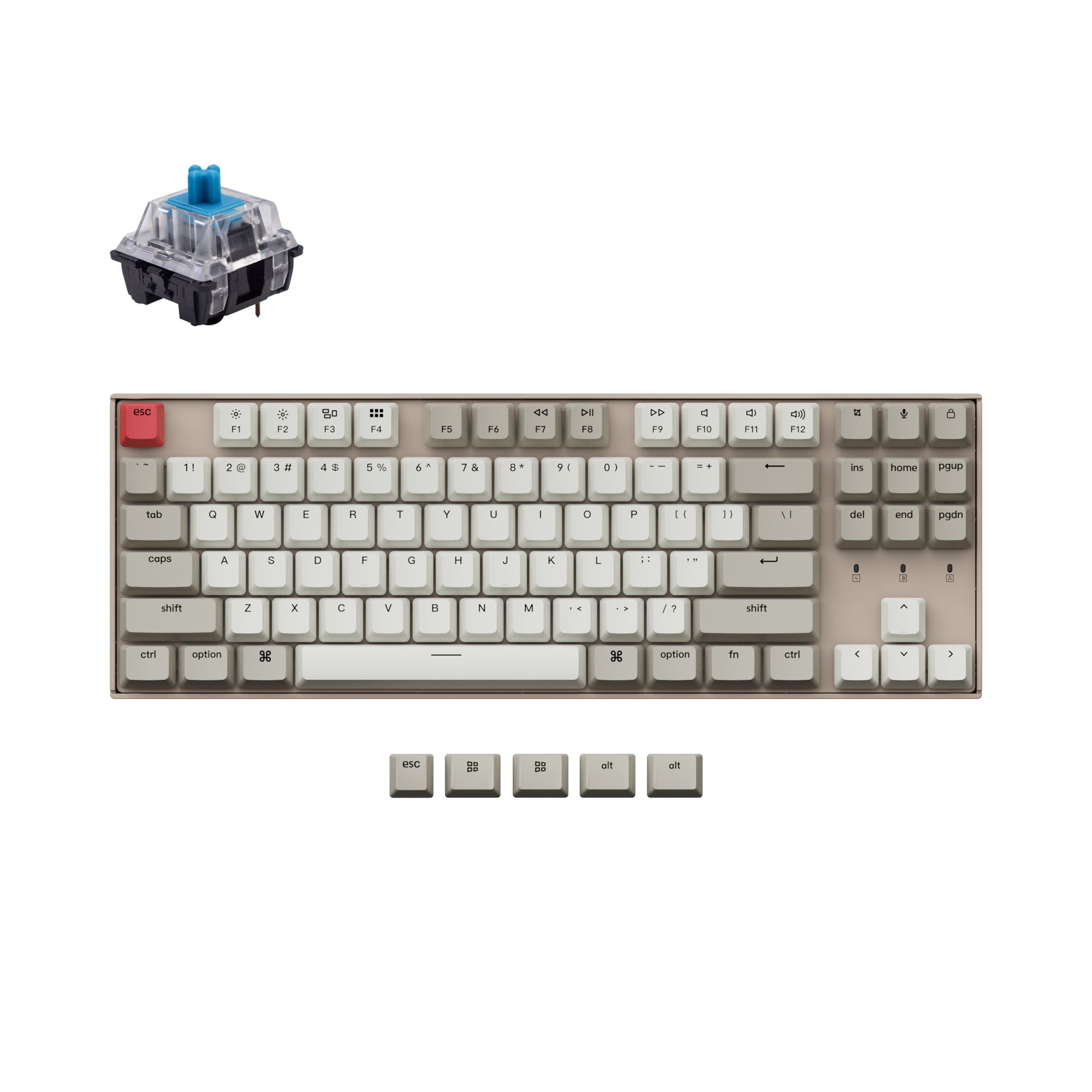 Keychron K8 Non-Backlight Wireless Mechanical Keyboard - Image 2