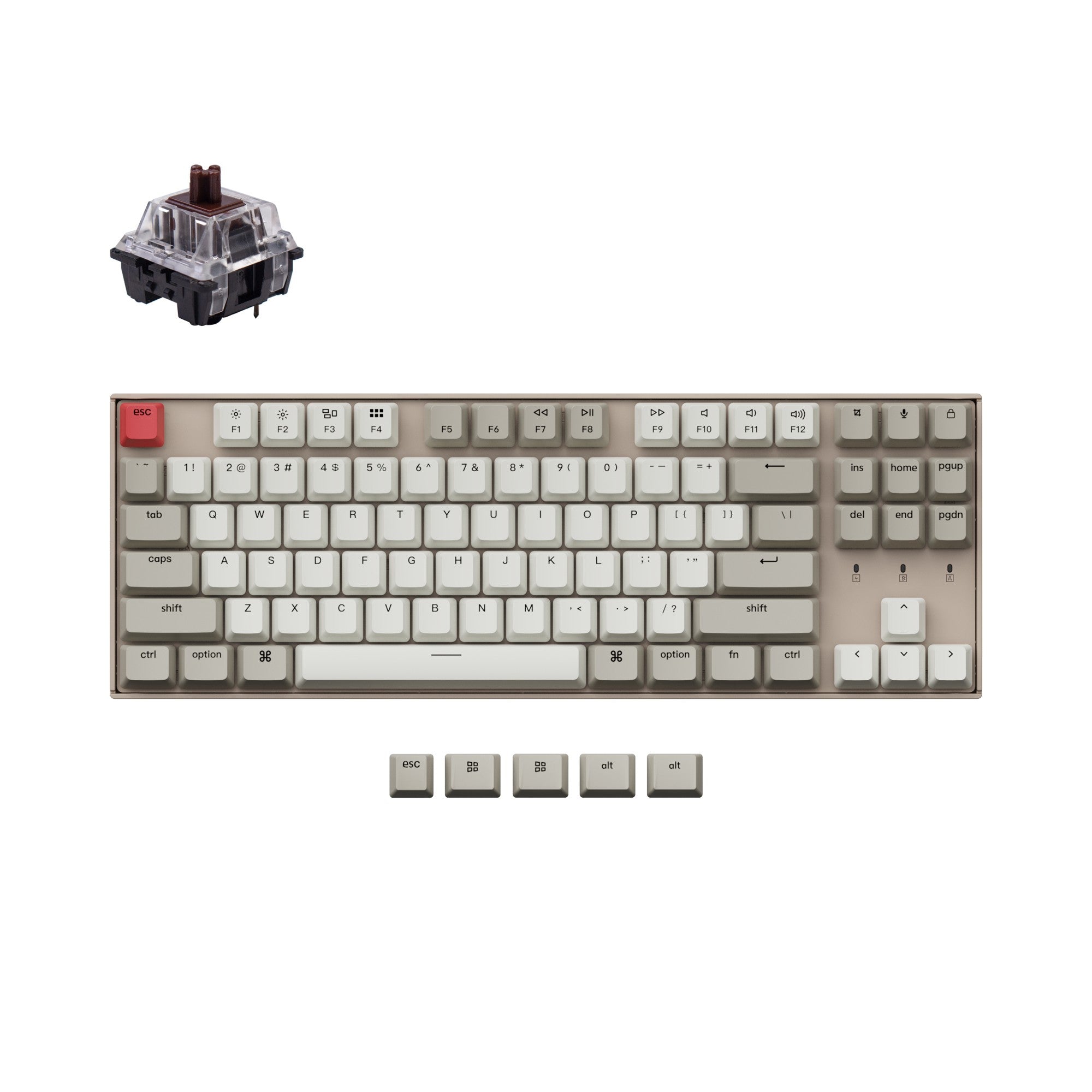 Keychron K8 Non-Backlight Wireless Mechanical Keyboard - Image 3