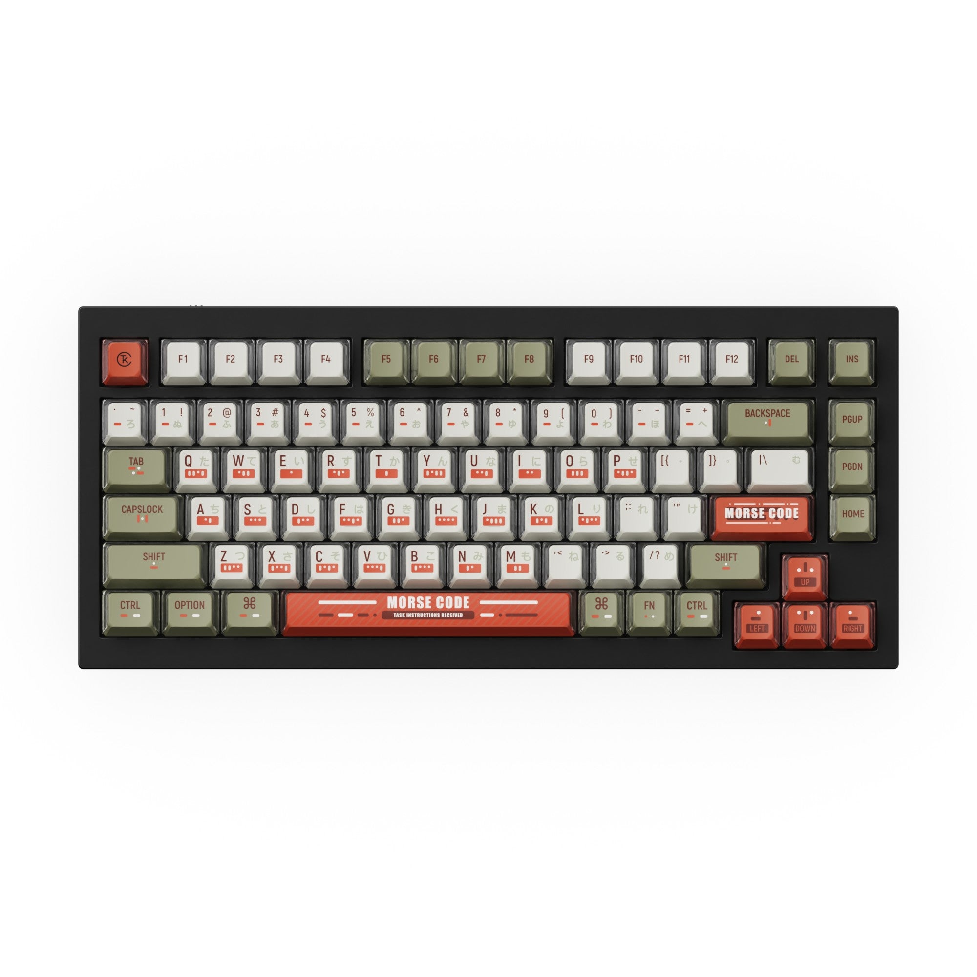 OEM Dye-Sub PBT Full Set Keycap Set - Morse Code - Image 2