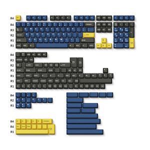 Cherry Profile Double - Shot PBT Full Set Keycaps - Royal