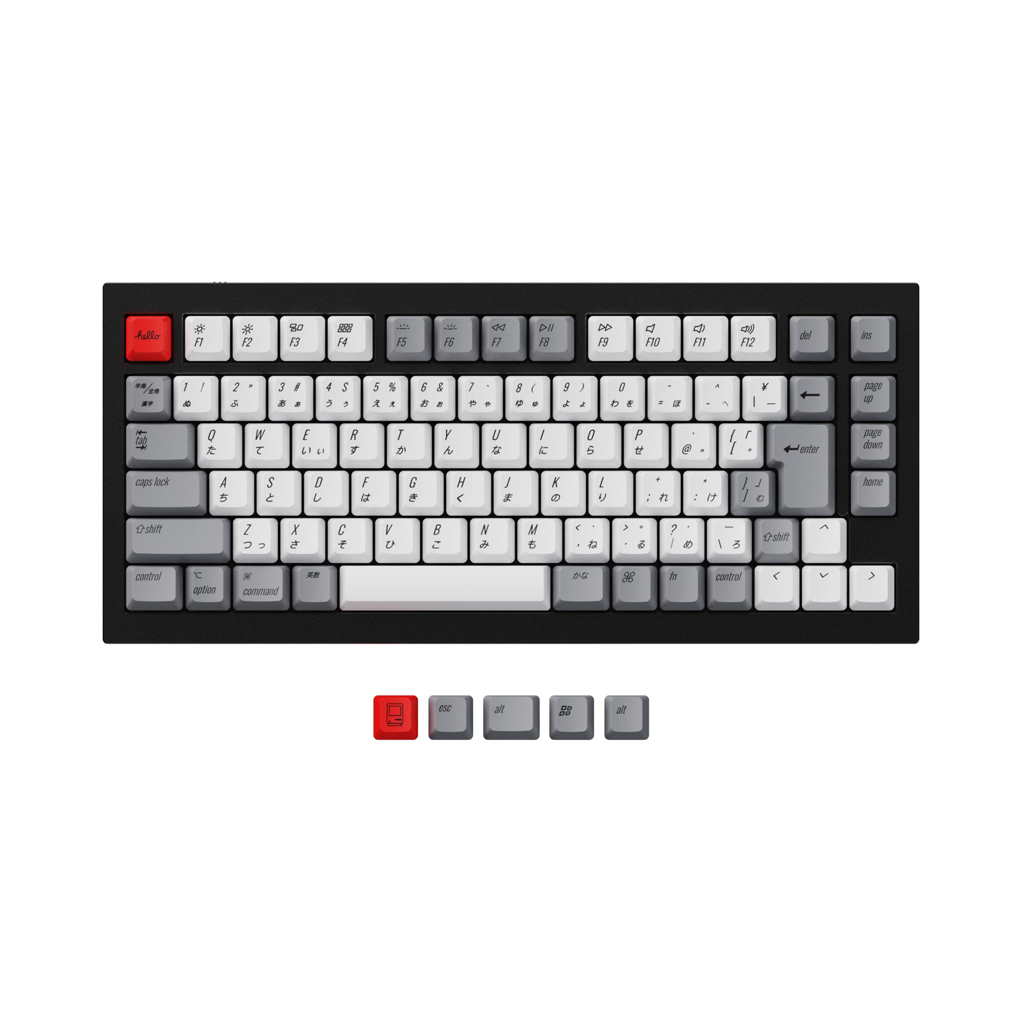 JIS Q1 OEM Dye-Sub PBT Keycap Set