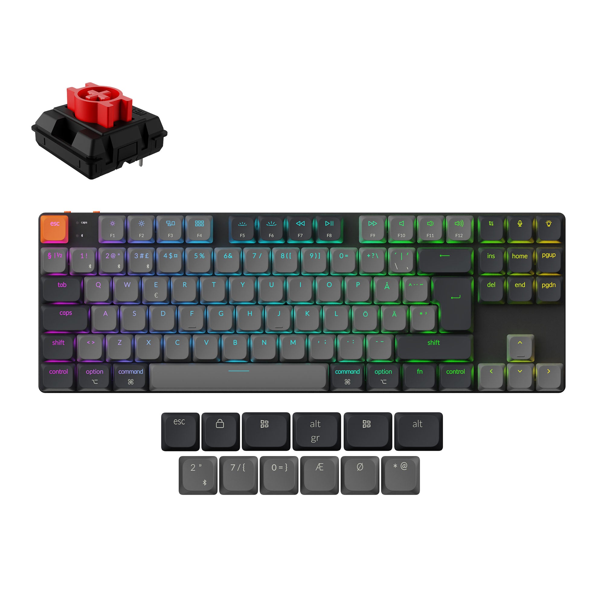 Keychron K1 QMK Wireless Mechanical Keyboard (ISO Layout) - Version 6 - Image 10