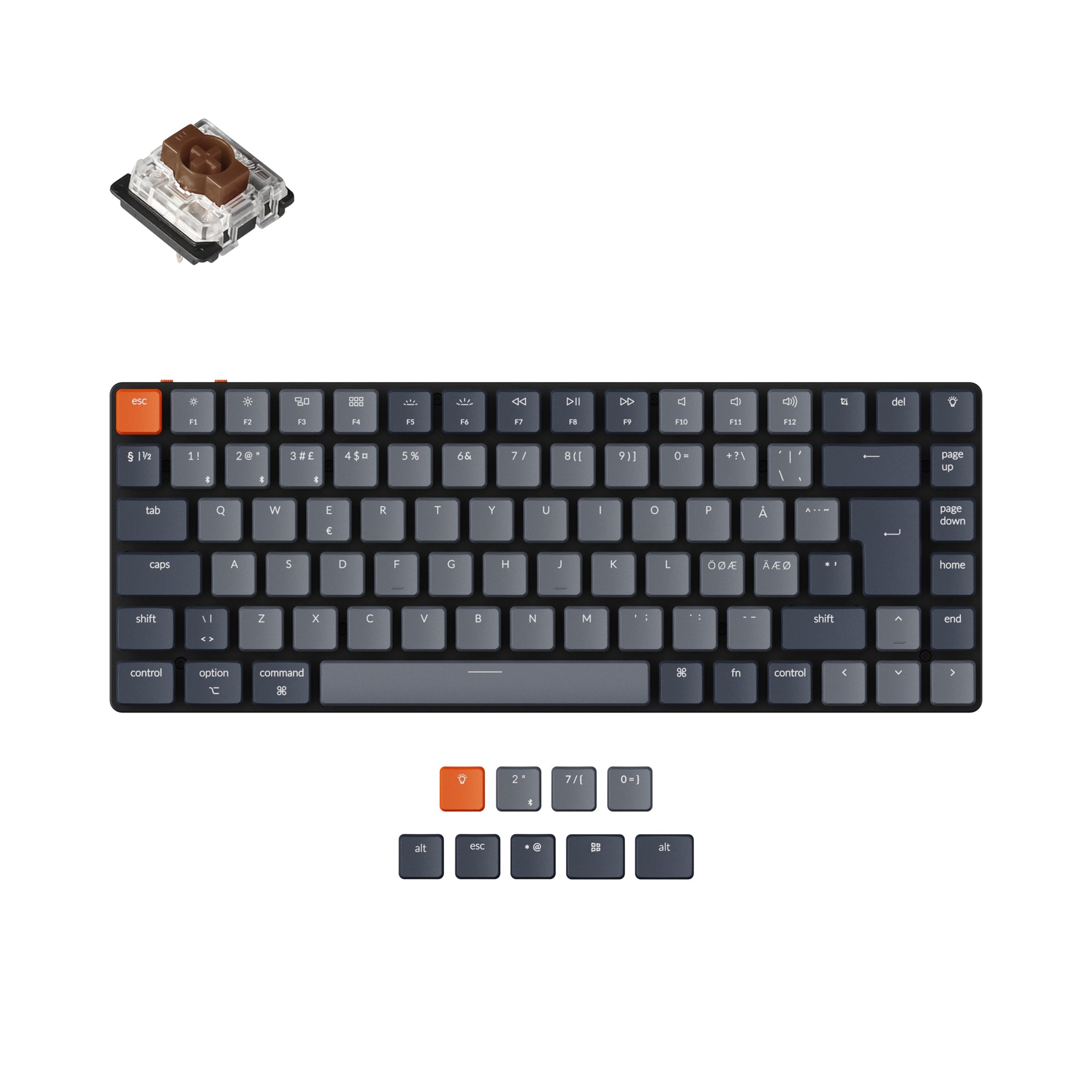 Keychron K3 Ultra-slim Wireless Mechanical Keyboard (Nordic ISO Layout) - Version 2 - Image 3