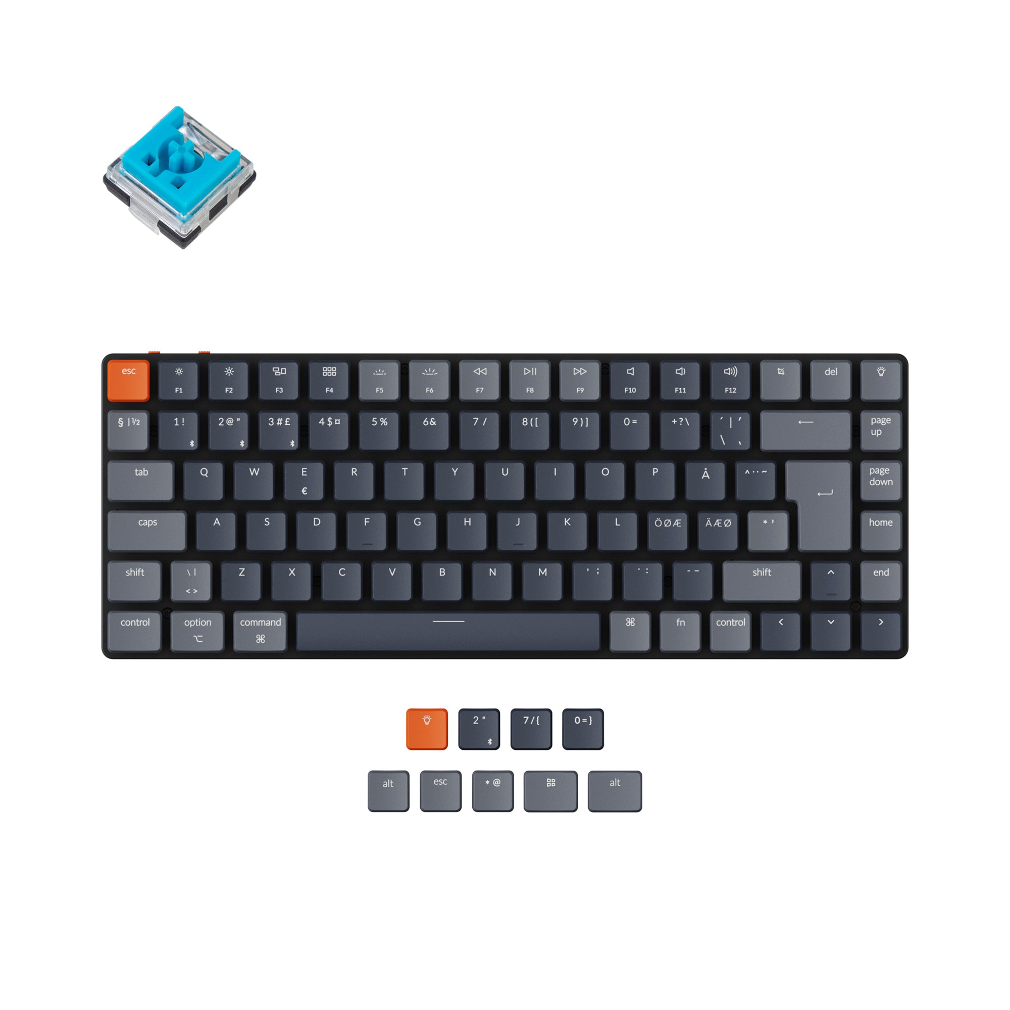 Keychron K3 Ultra-slim Wireless Mechanical Keyboard (Nordic ISO Layout) - Version 2 - Image 5