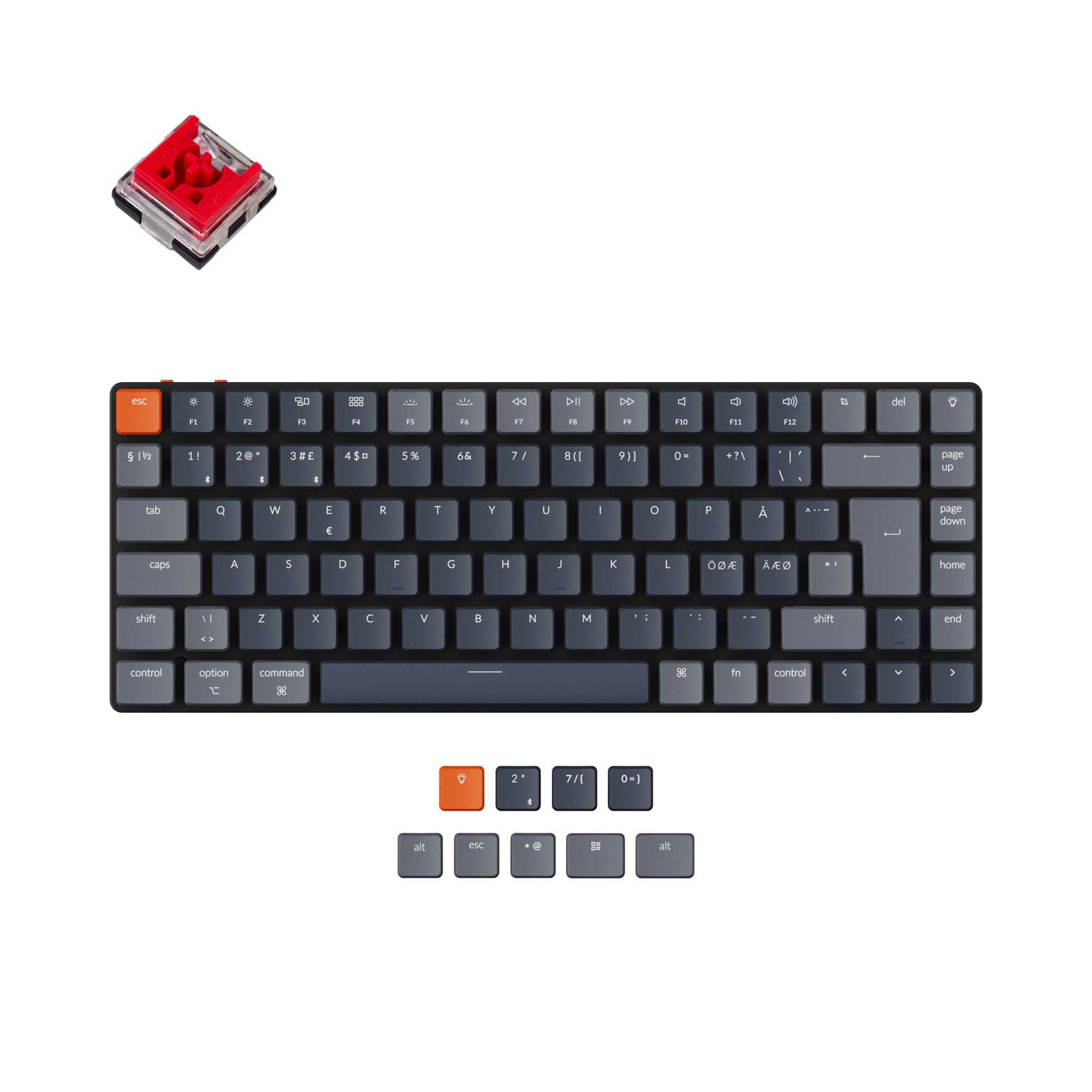 Keychron K3 Ultra-slim Wireless Mechanical Keyboard (Nordic ISO Layout) - Version 2 - Image 4