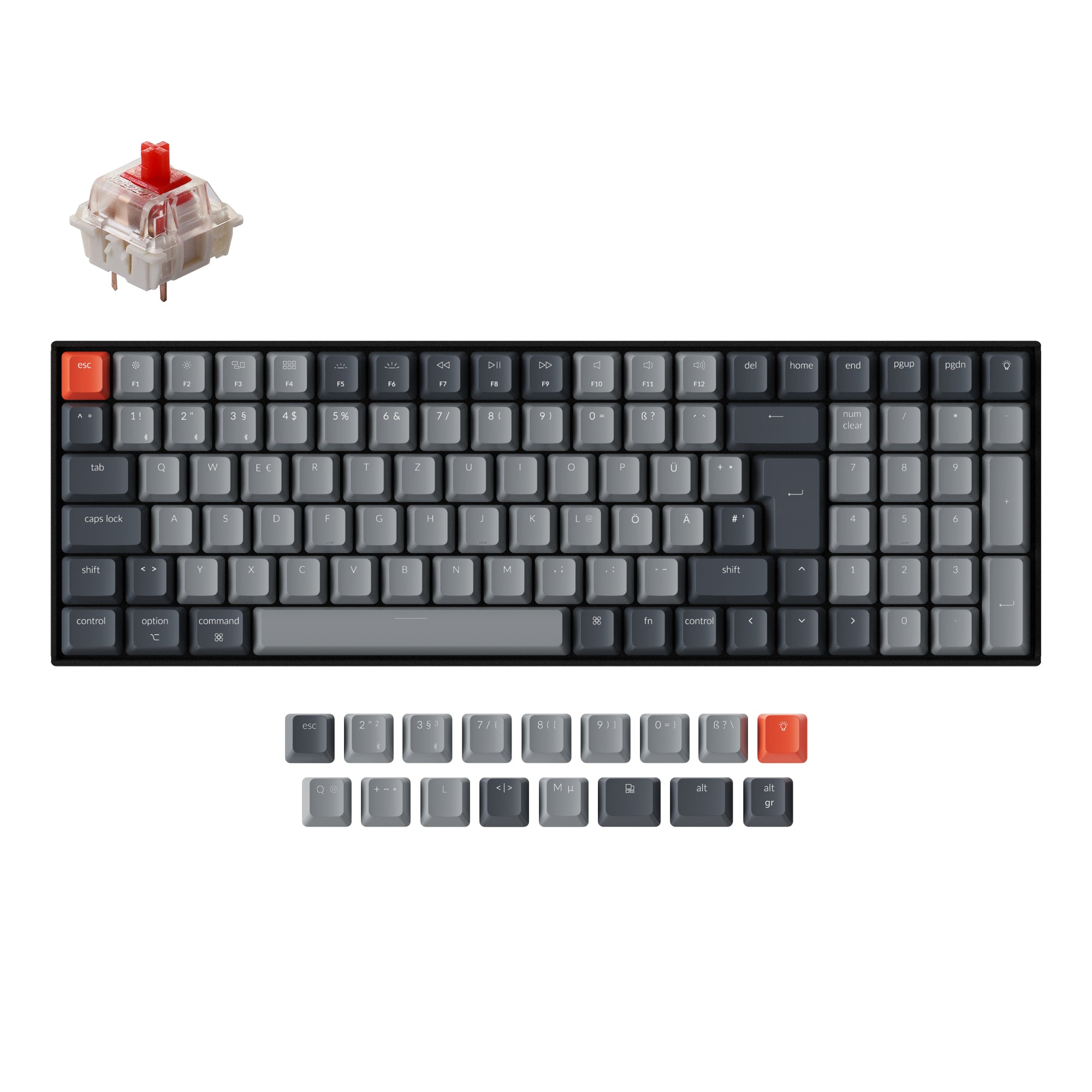Keychron K4 Wireless Mechanical Keyboard (German ISO-DE Layout) - Version 2 - Image 4