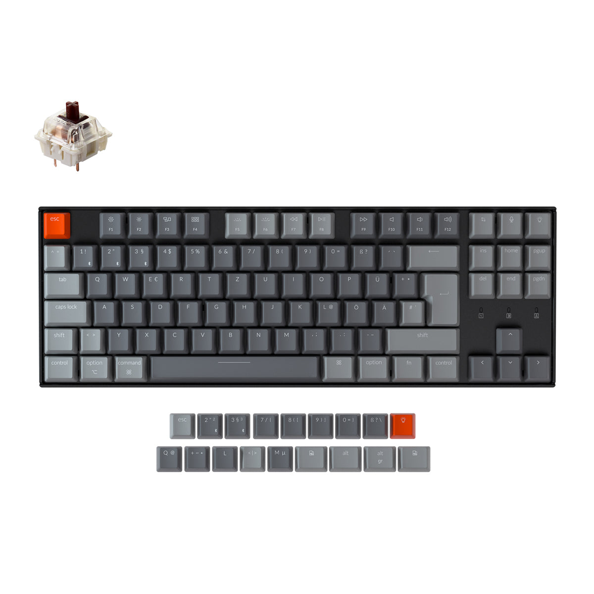 Keychron K8 Wireless Mechanical Keyboard (German ISO-DE Layout) - Image 11