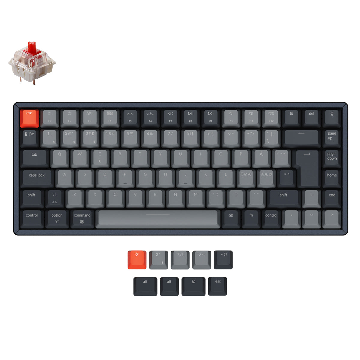 Keychron K2 Wireless Mechanical Keyboard (Nordic ISO Layout) - Version 2 - Image 7